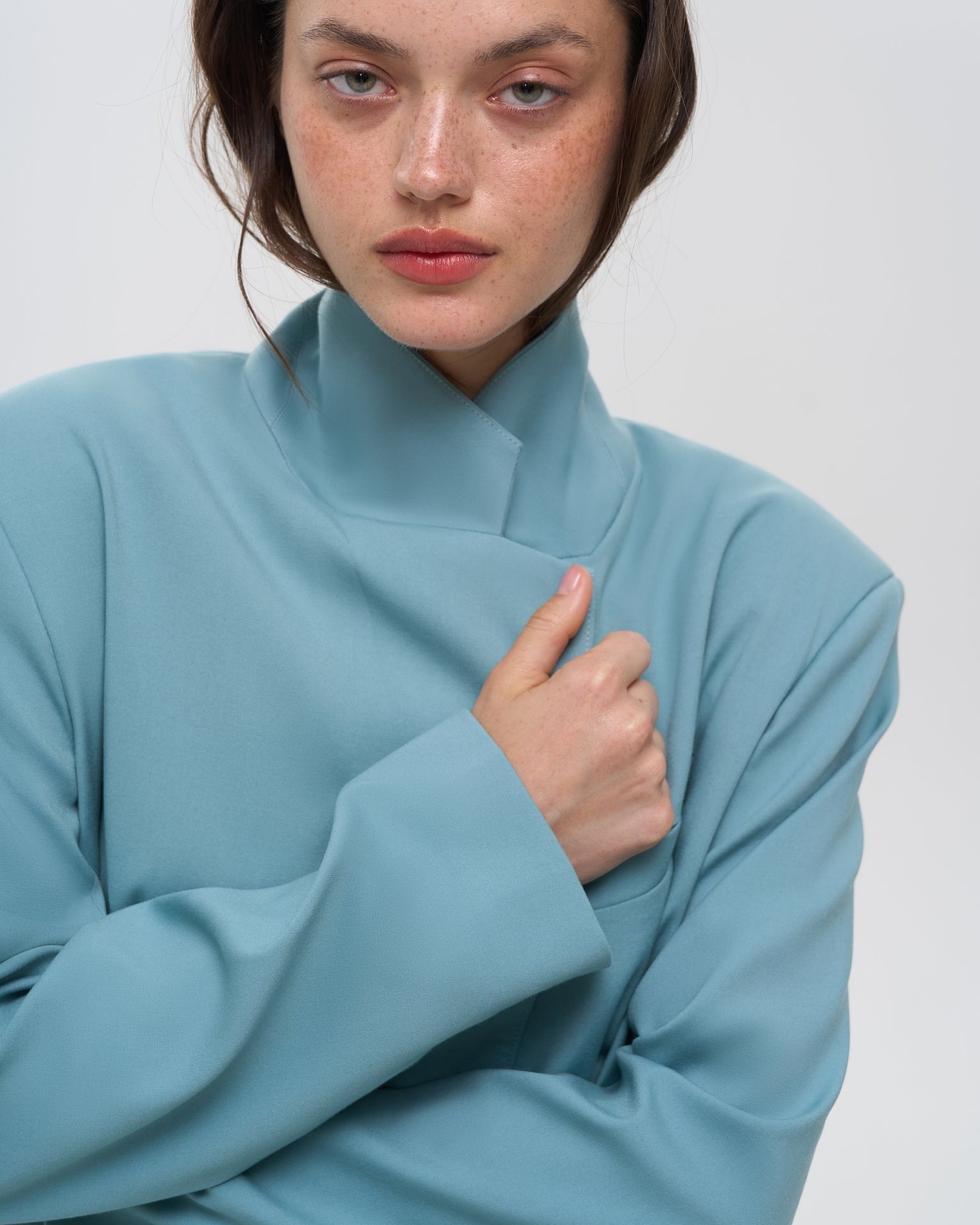 Single-breasted blazer, Green — photo 7