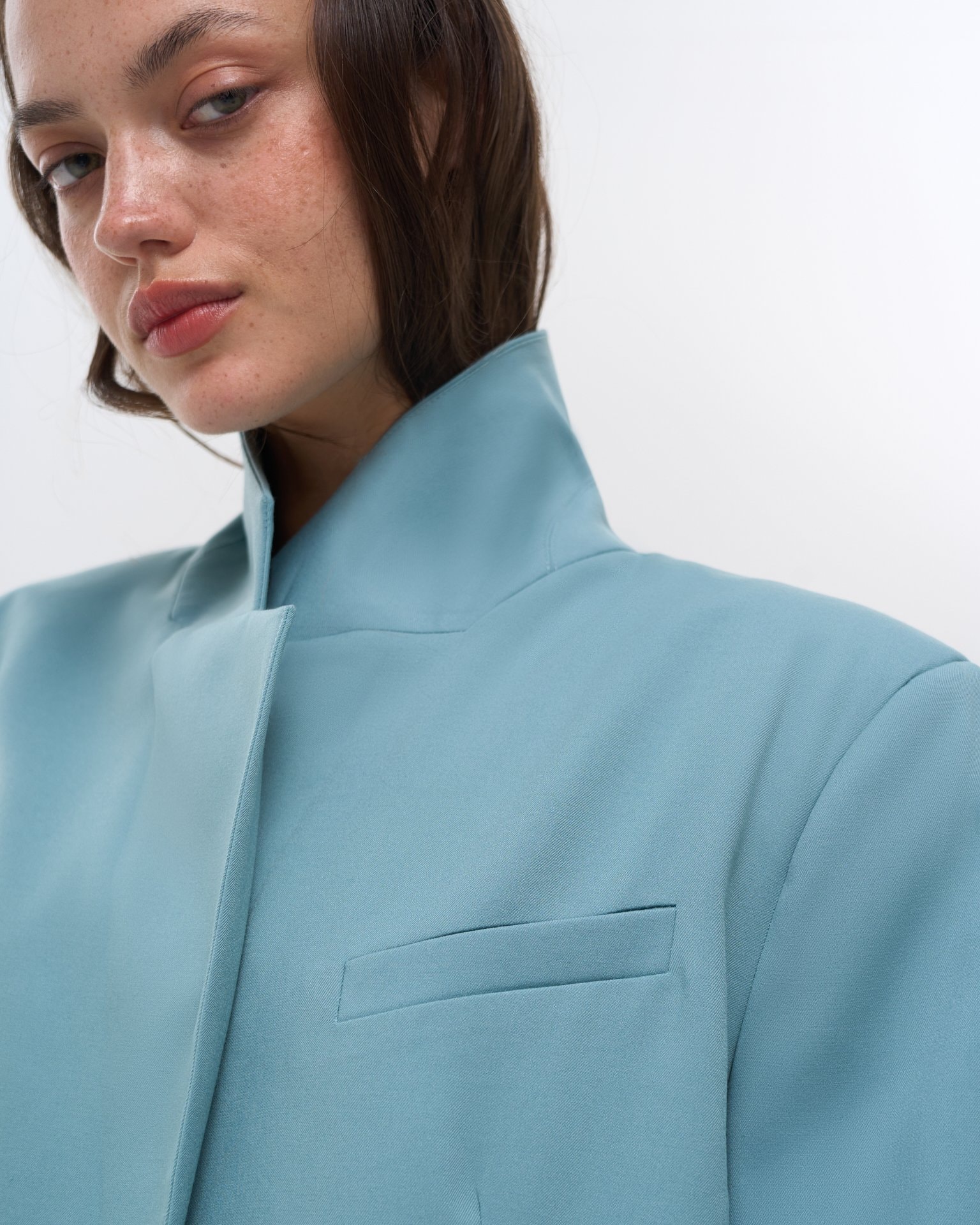 Single-breasted blazer, Green — photo 8