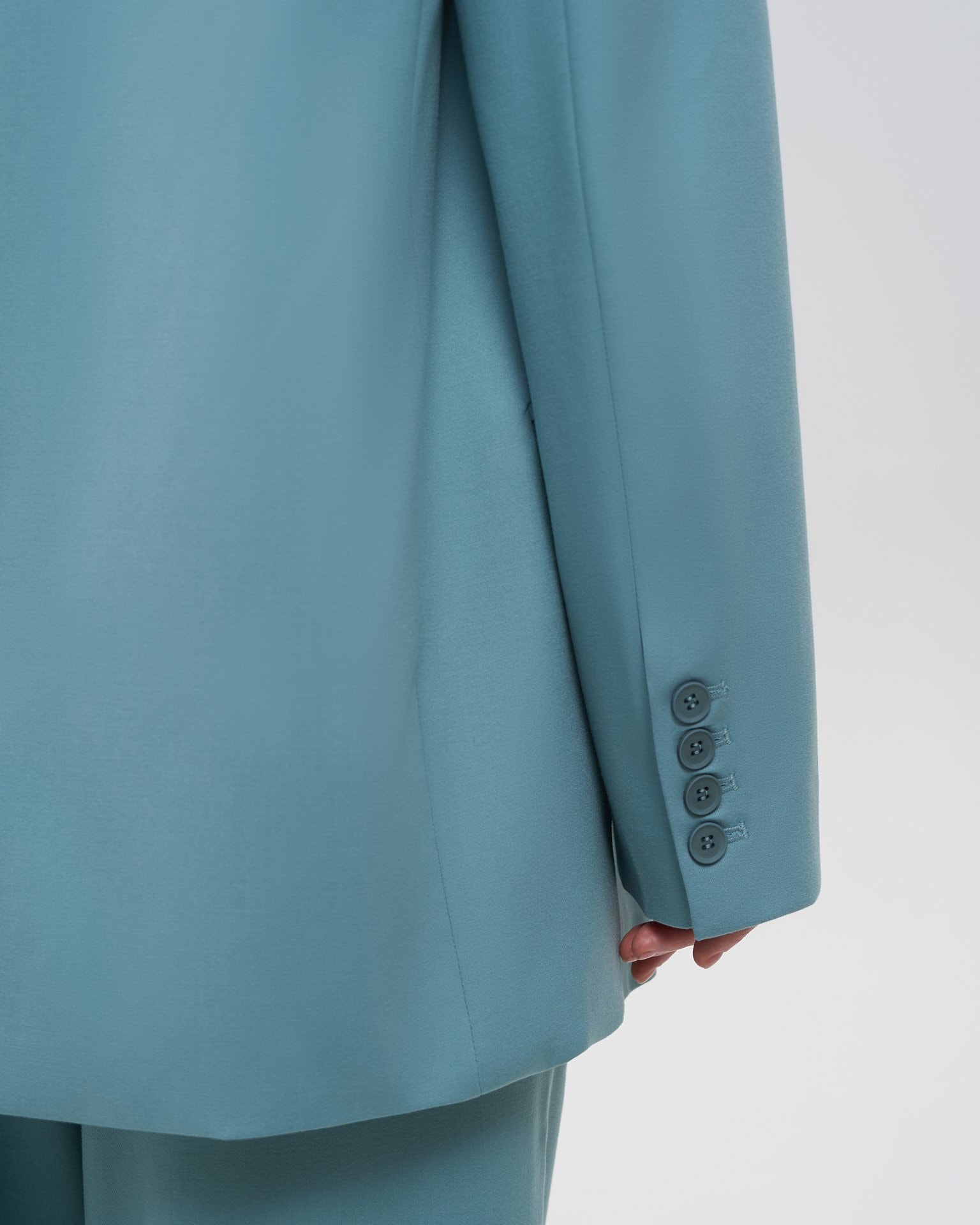 Single-breasted blazer, Green — photo 9