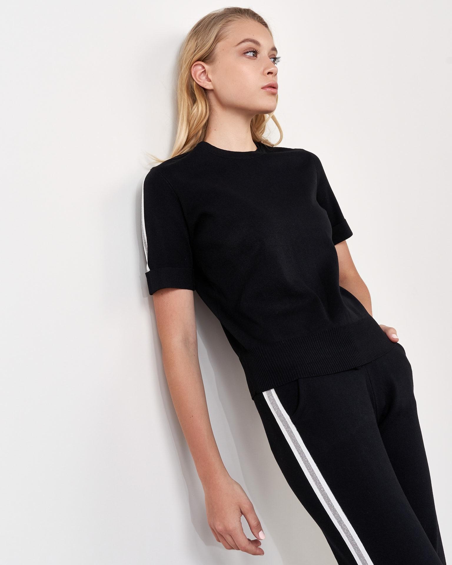 Sport-chic style suit, Black