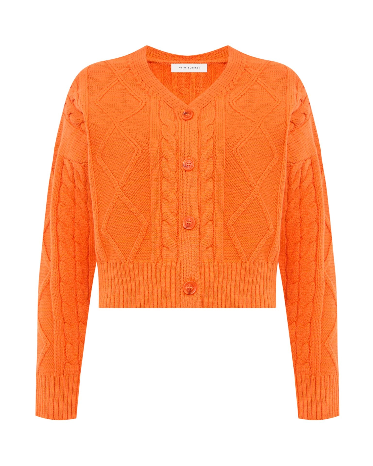 Orange cardigan, Orange — photo 6