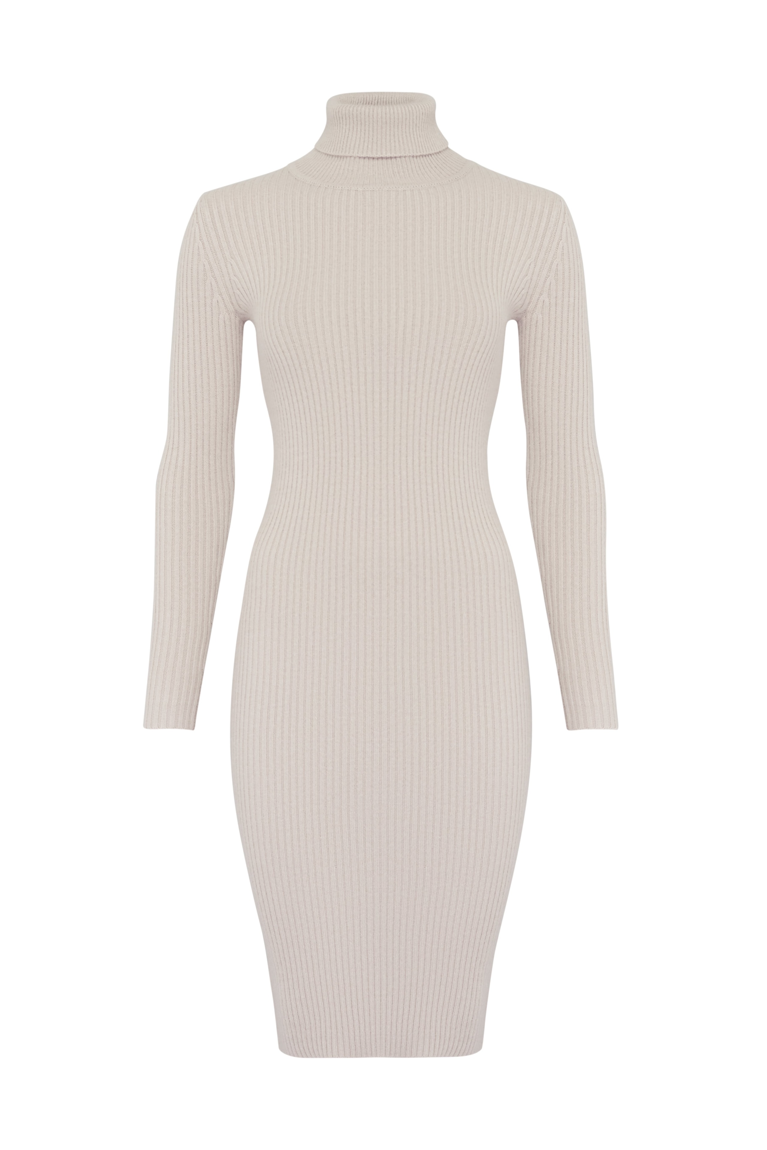 Bodycon Midi Dress, Beige — photo 7