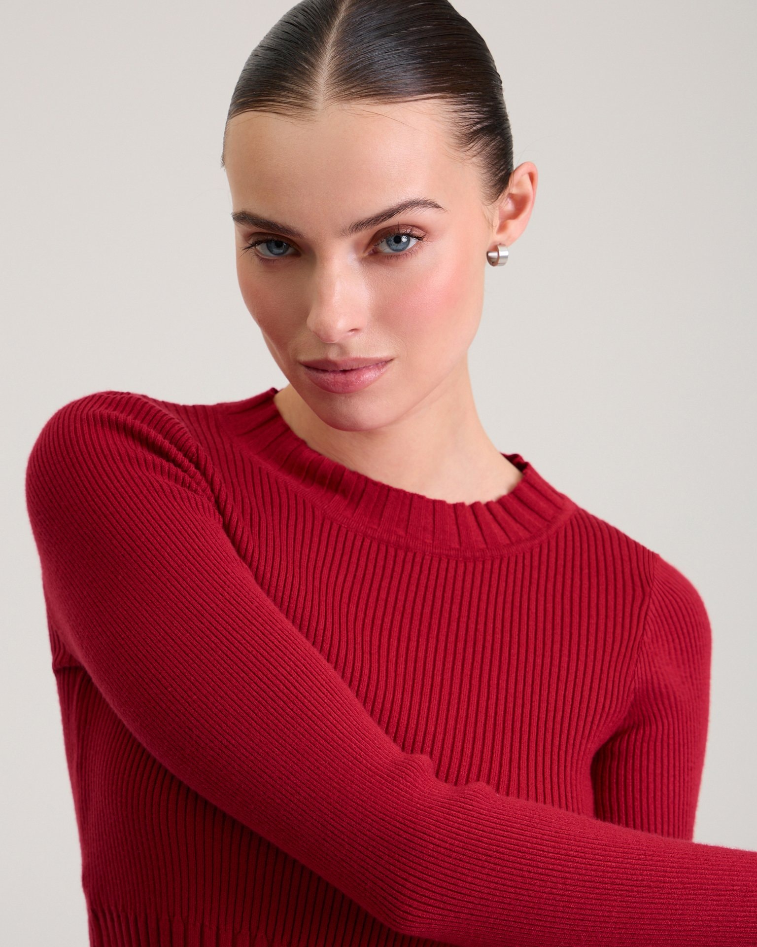 A cropped red jumper, Red — photo 7