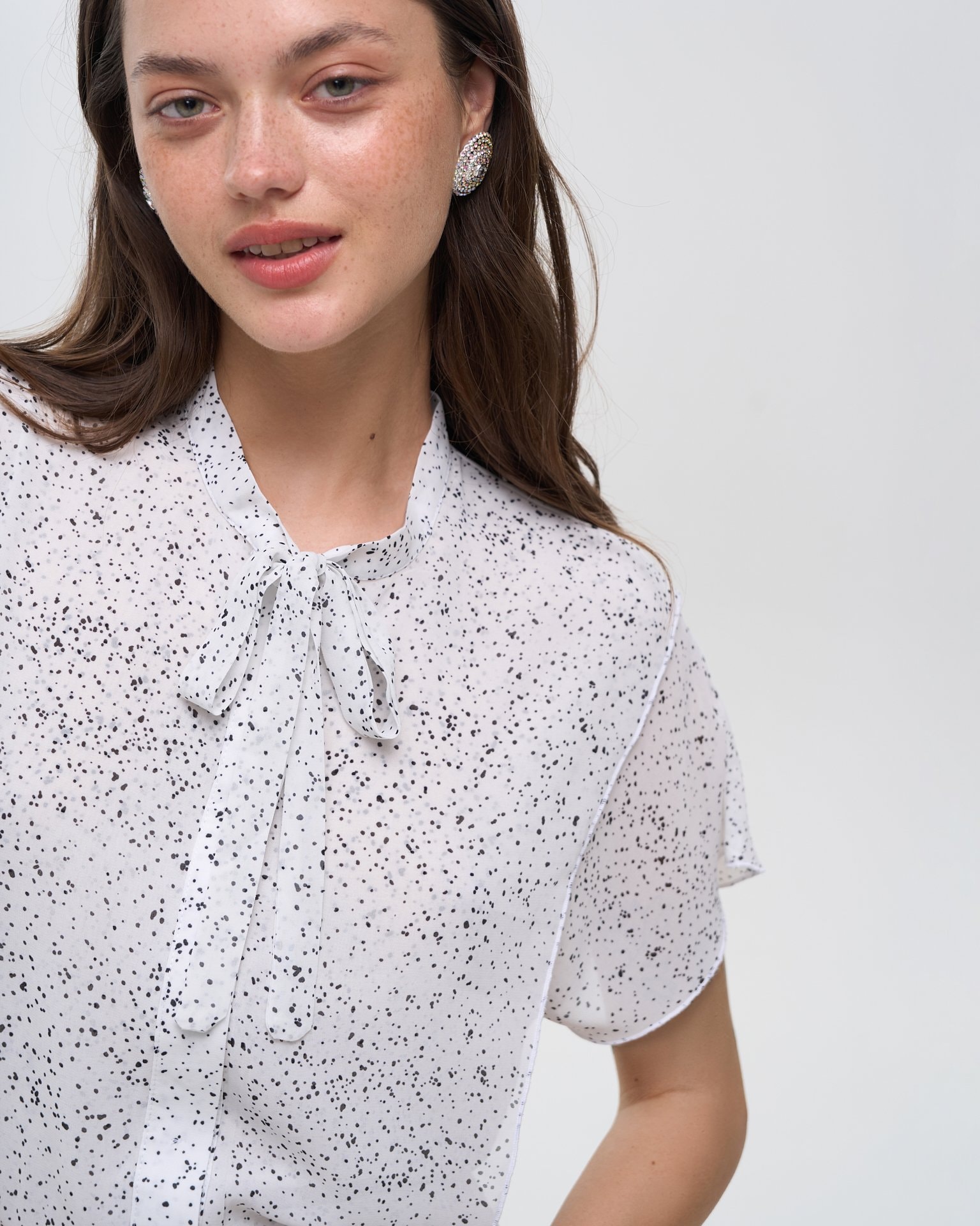 Dress with bow, White — photo 9