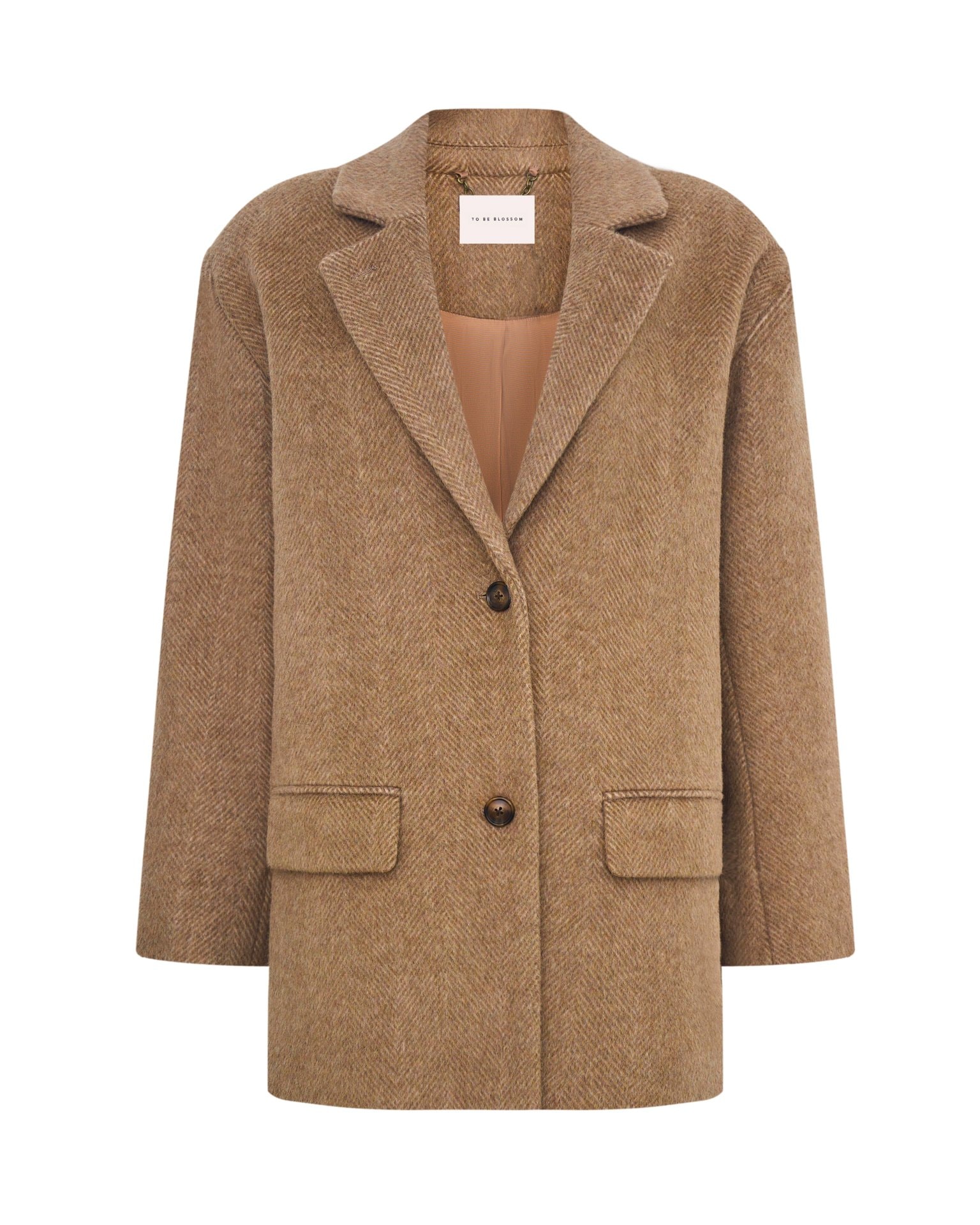 Wool blend coat-jacket, Cappuccino — photo 10