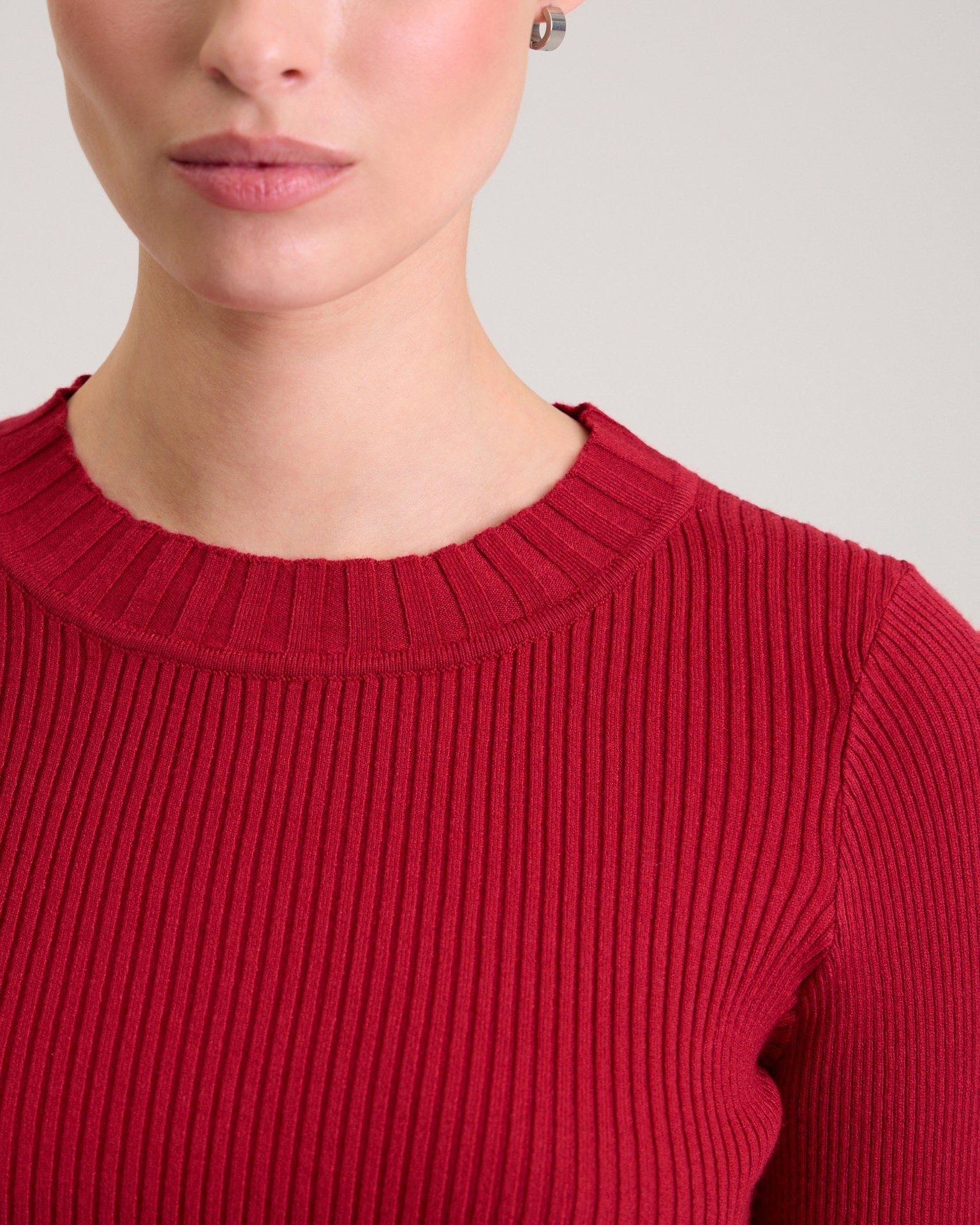 A cropped red jumper, Red — photo 8