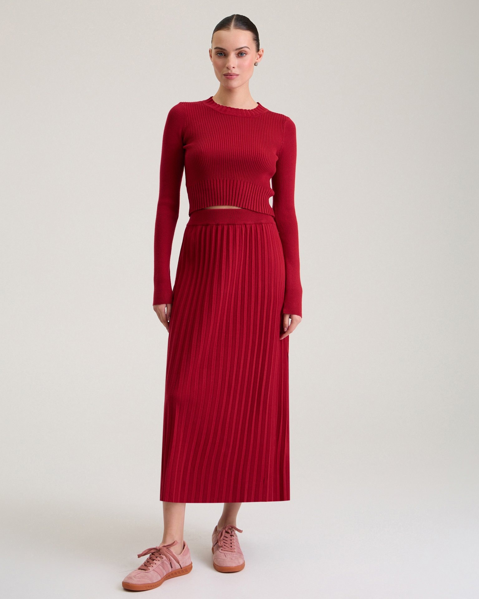 A cropped red jumper, Red — photo 5