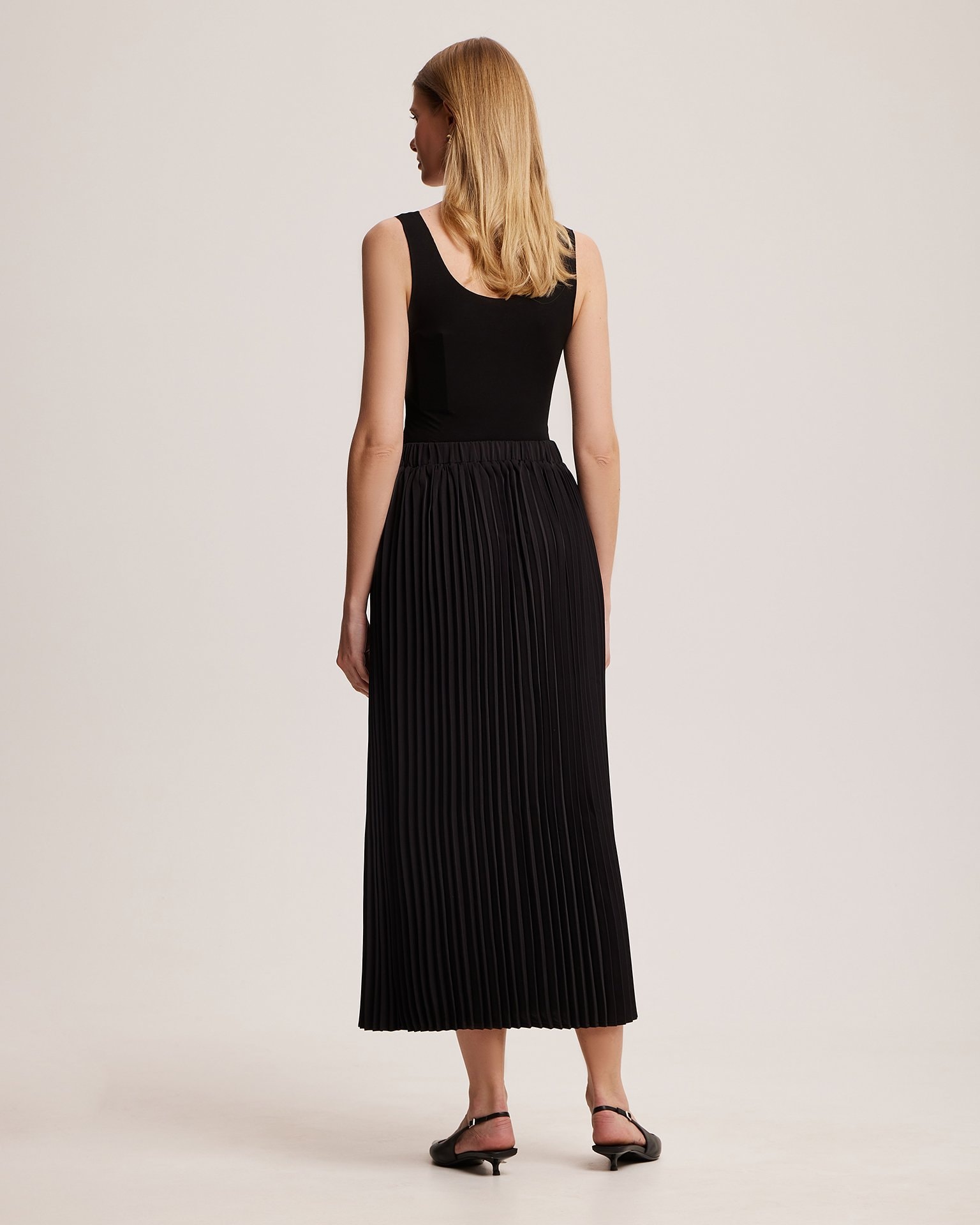 Mid-length skirt, Black — photo 3