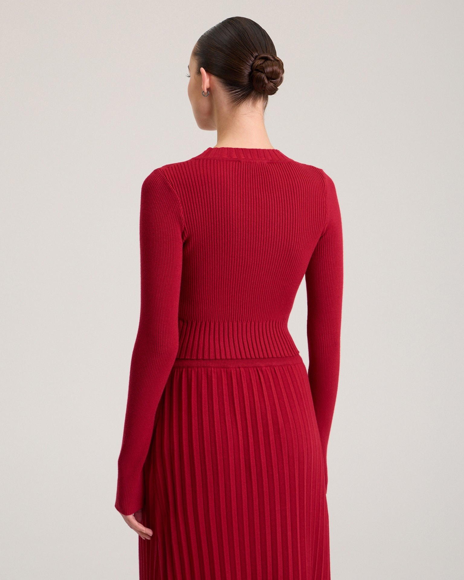 A cropped red jumper, Red — photo 4
