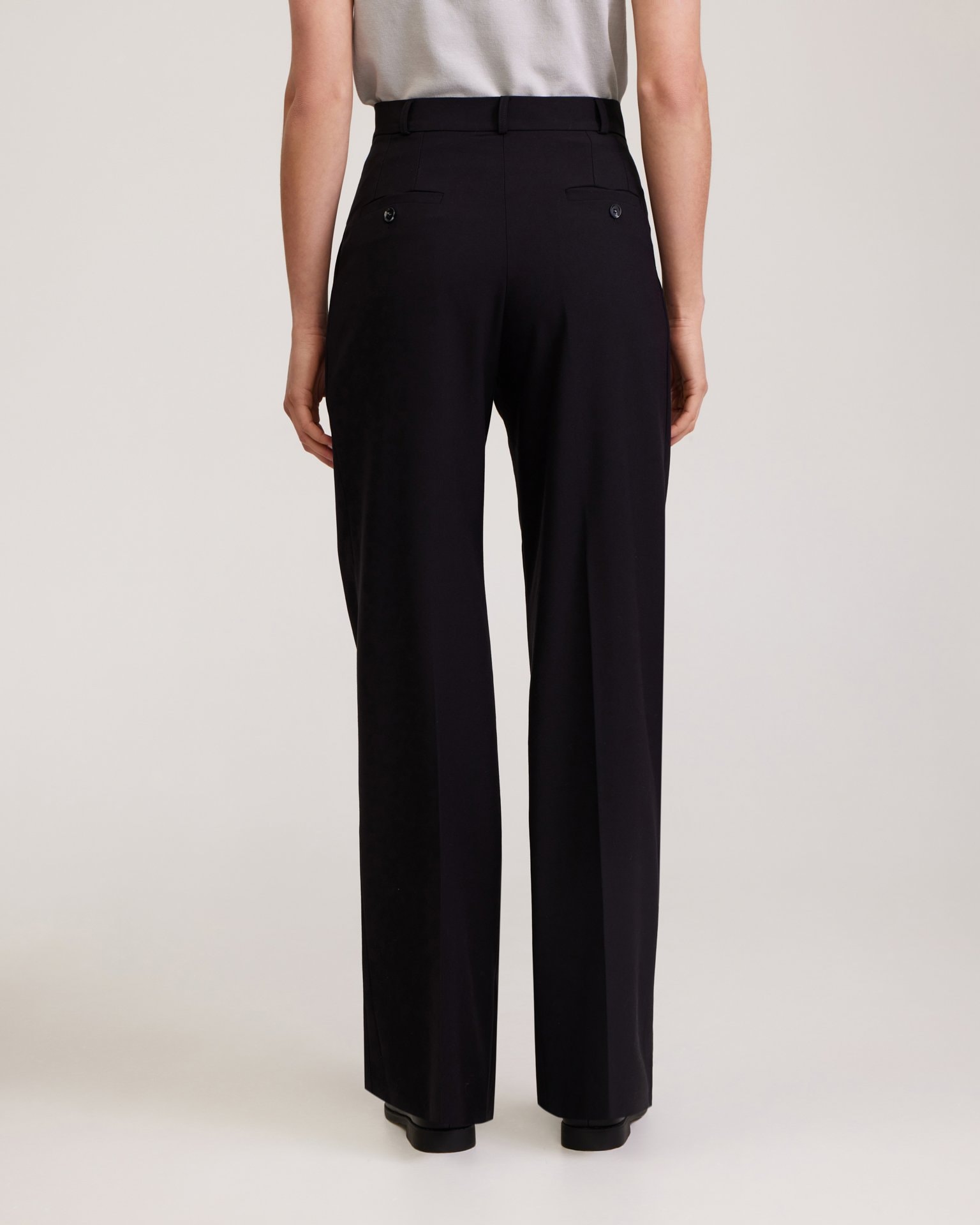 Classic black trousers, Black — photo 4