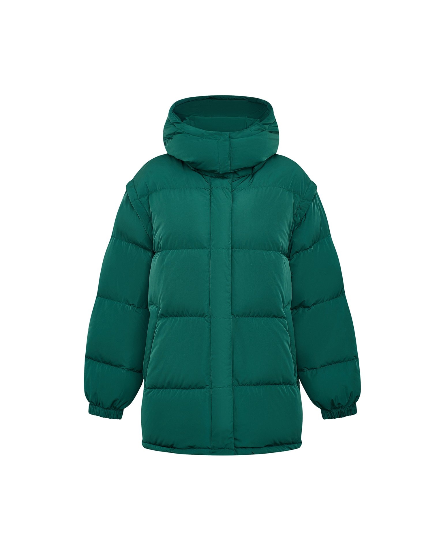 Green Down Jacket, Green — photo 2