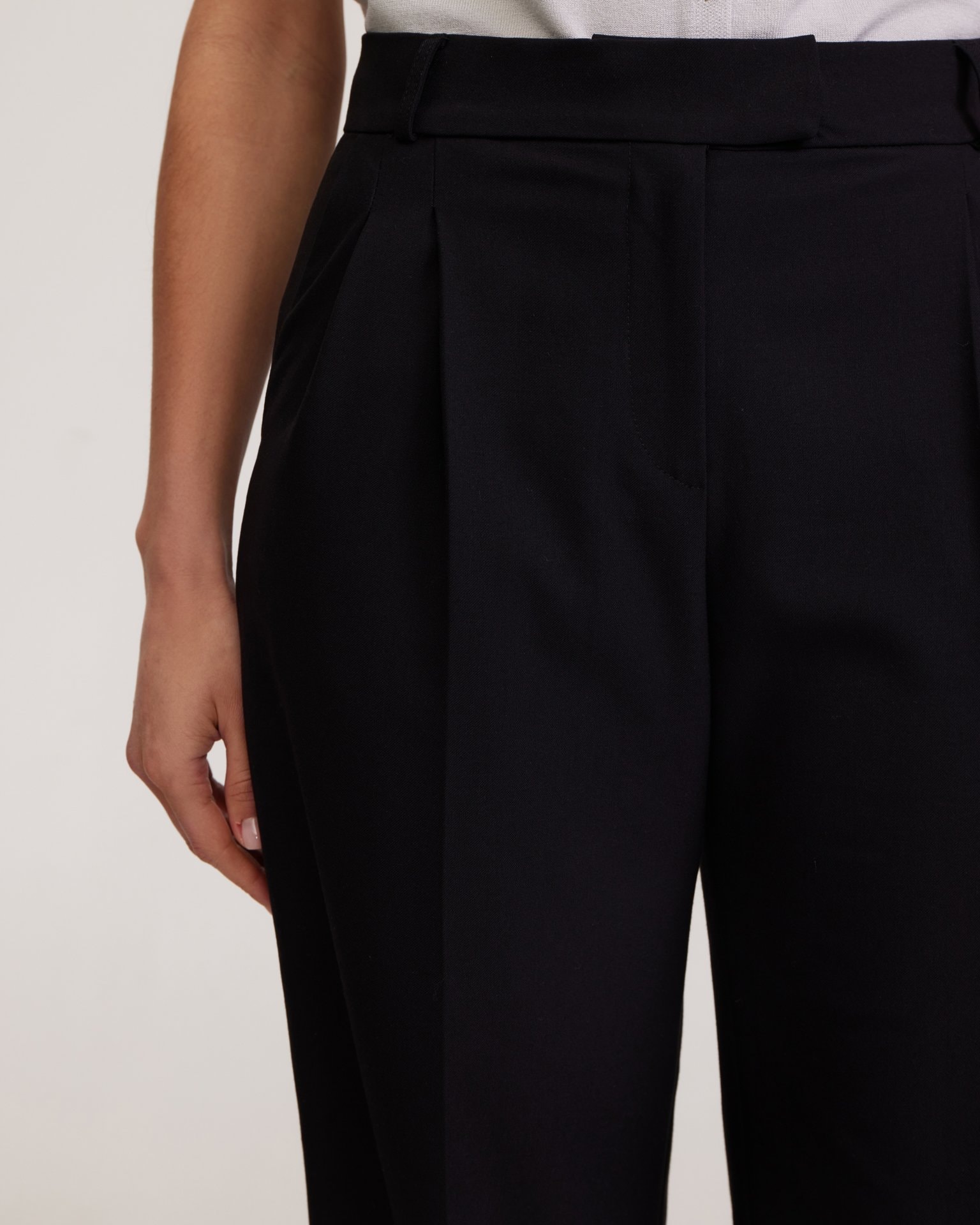 Classic black trousers, Black — photo 5