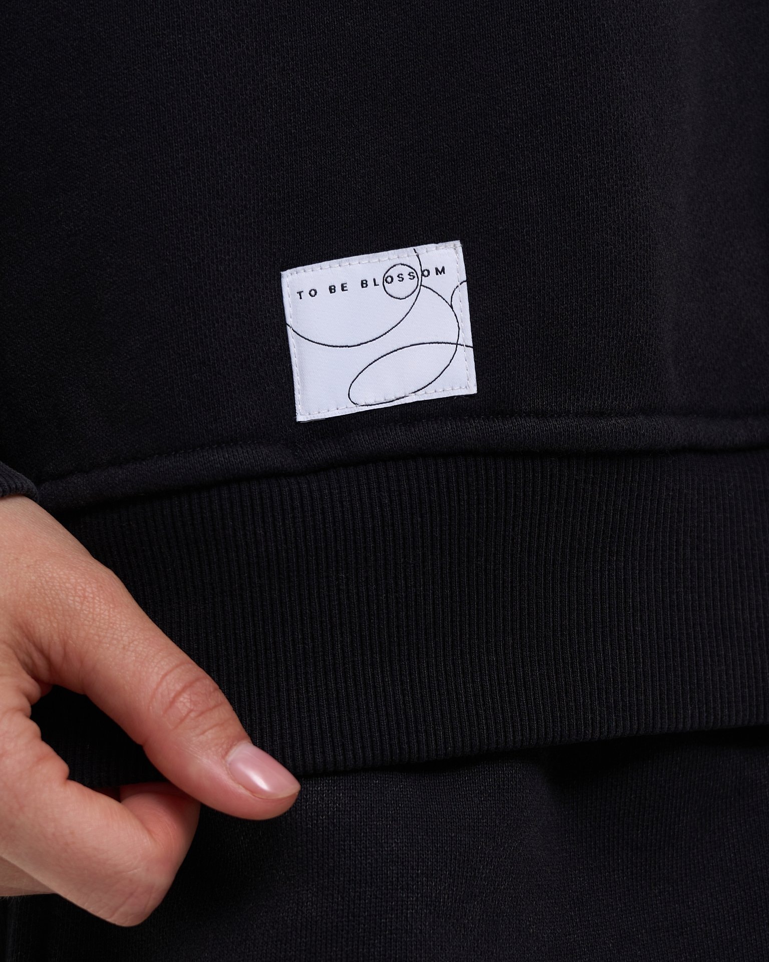 Zip-up hoodie, Black — photo 9
