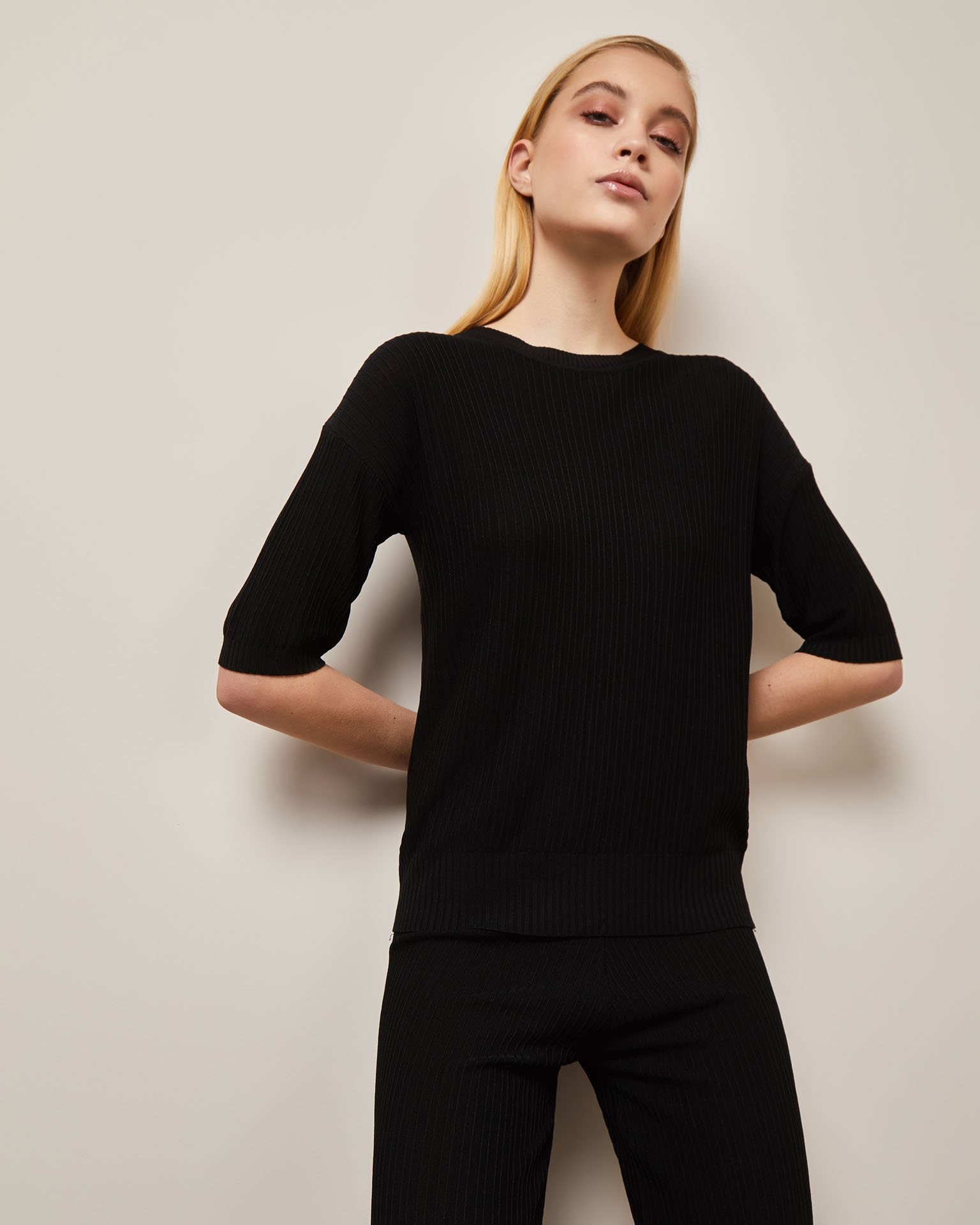 Culottes suit, Black — photo 4