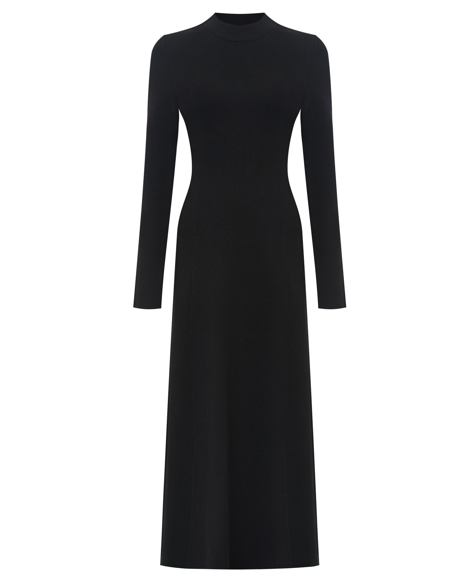 Dress with a back cut-out, Black — photo 8