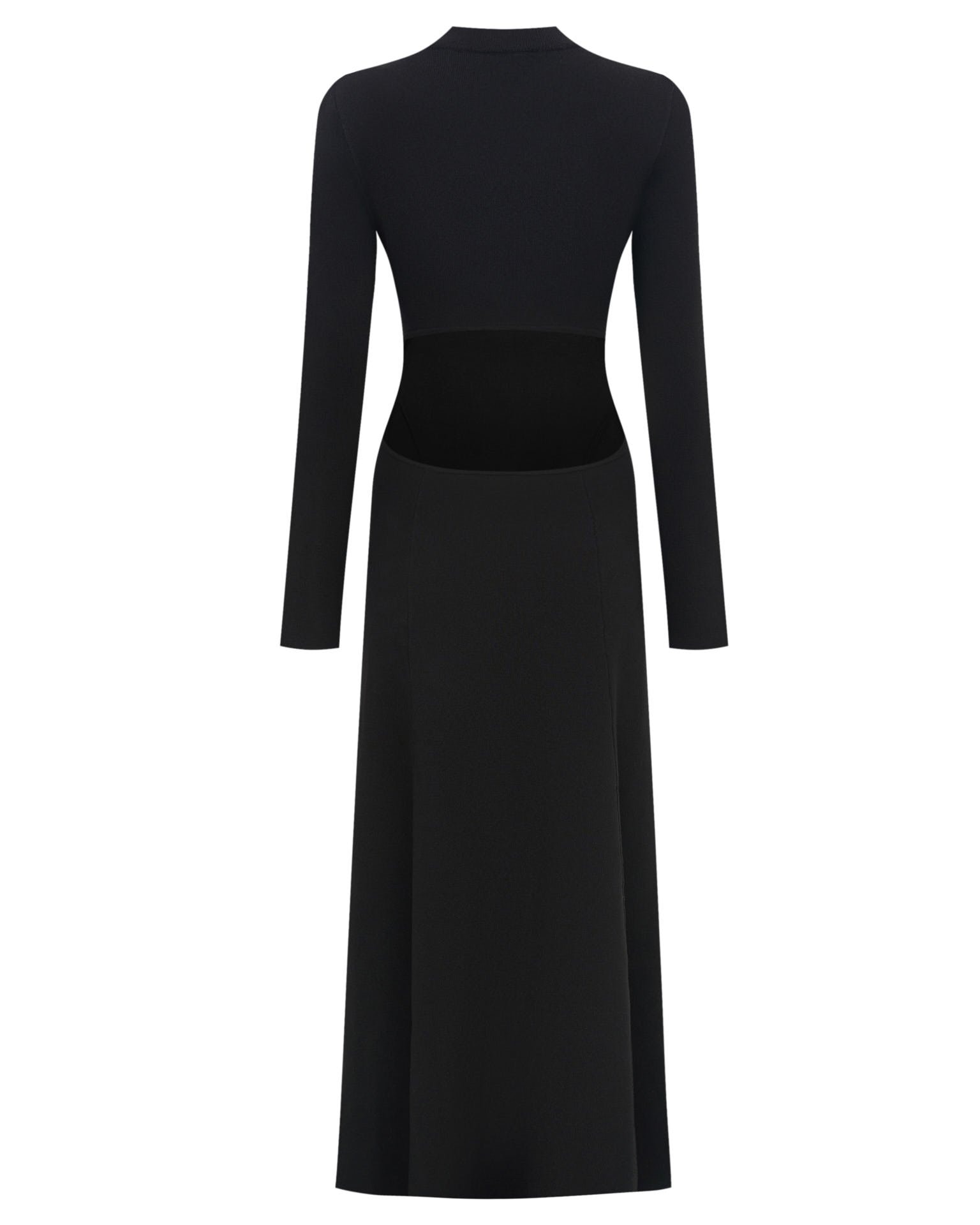 Dress with a back cut-out, Black — photo 9