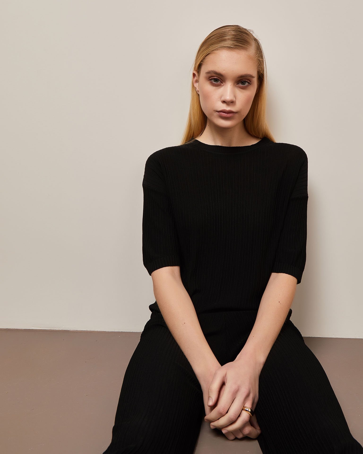 Culottes suit, Black