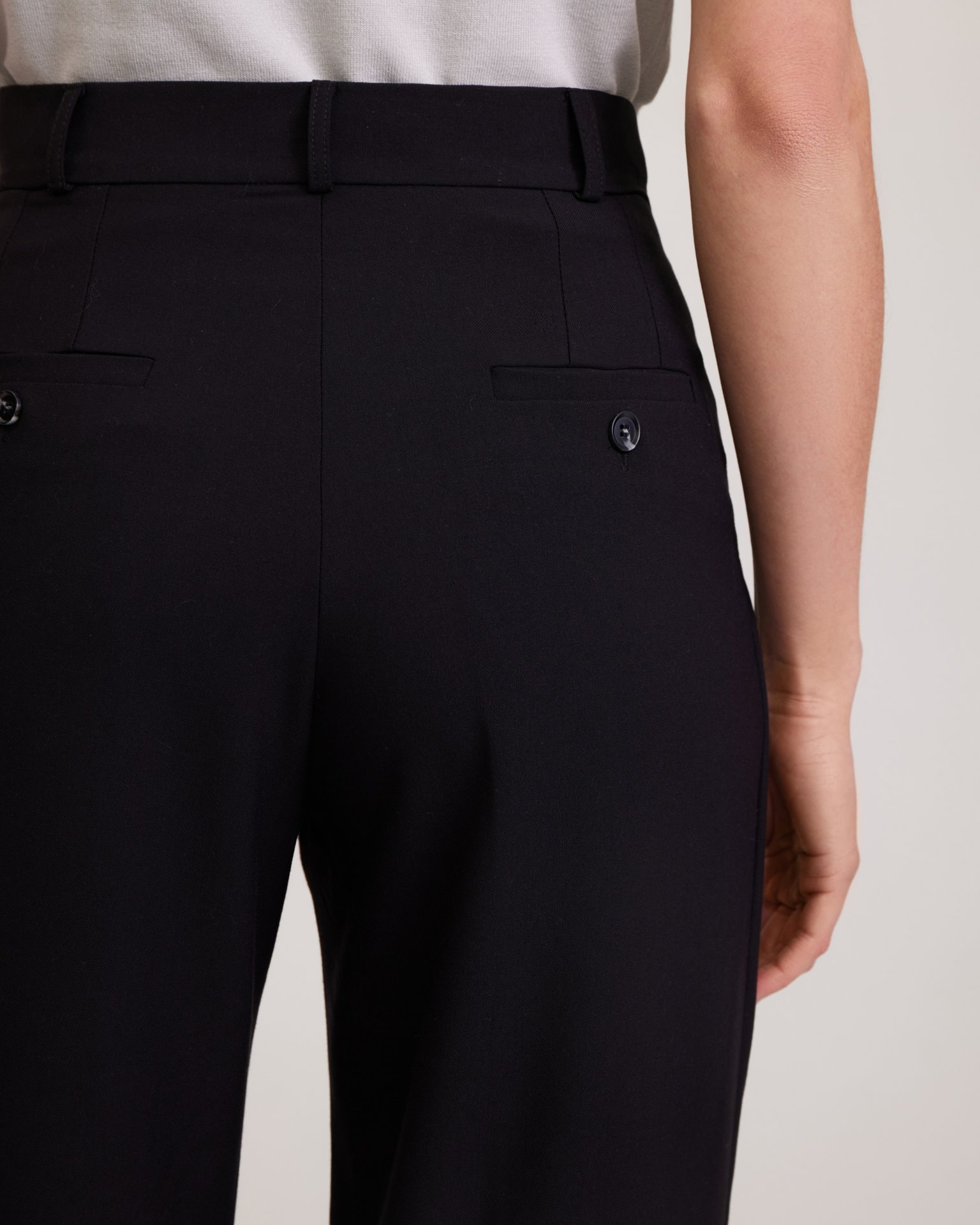Classic black trousers, Black — photo 6