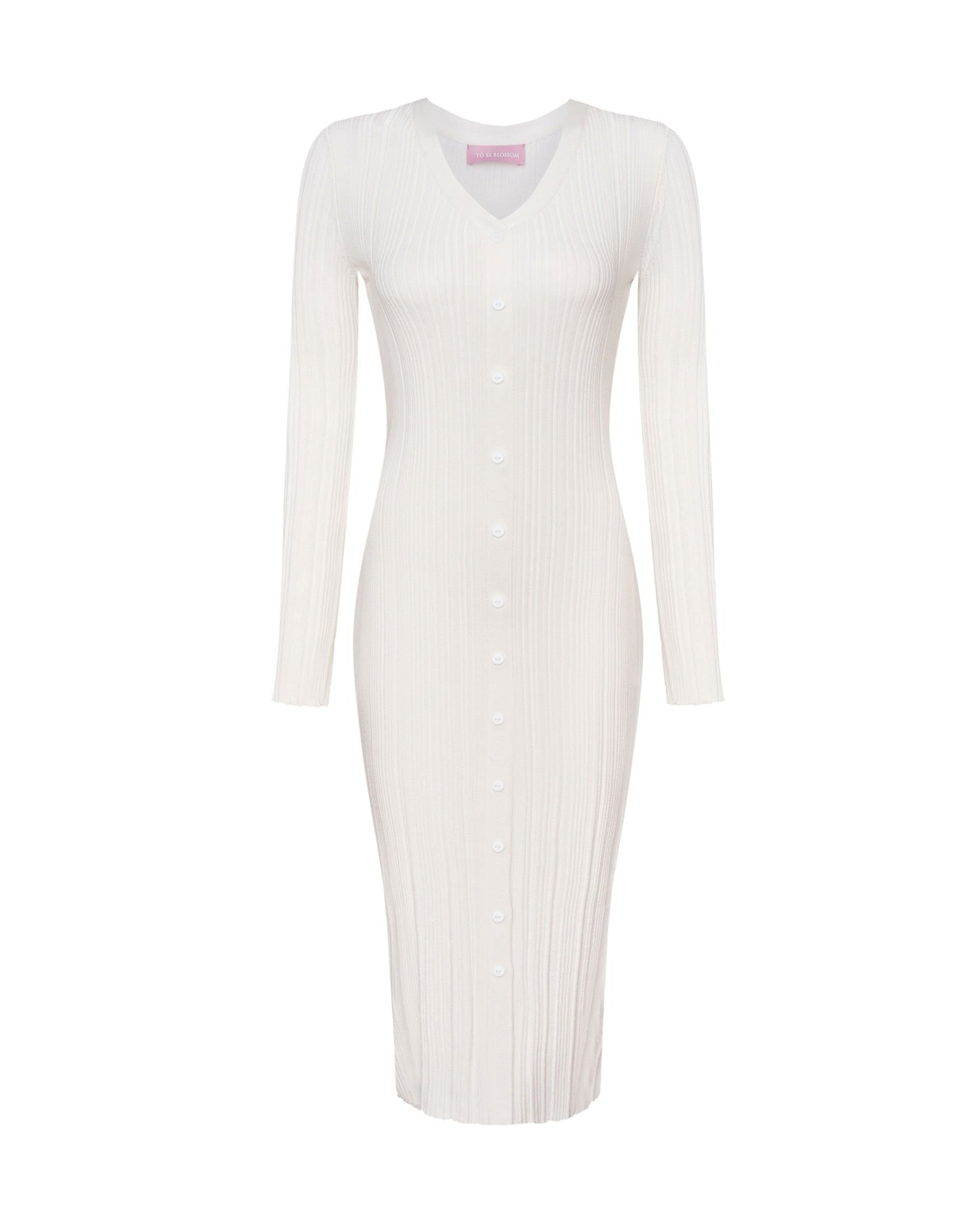 White viscose dress, White — photo 9