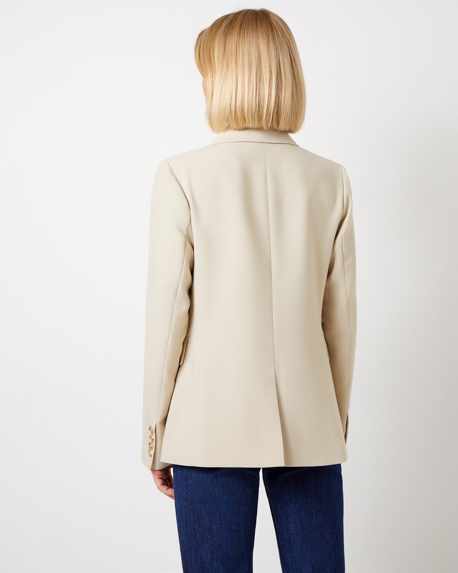 Button-front blazer, Cream — photo 4