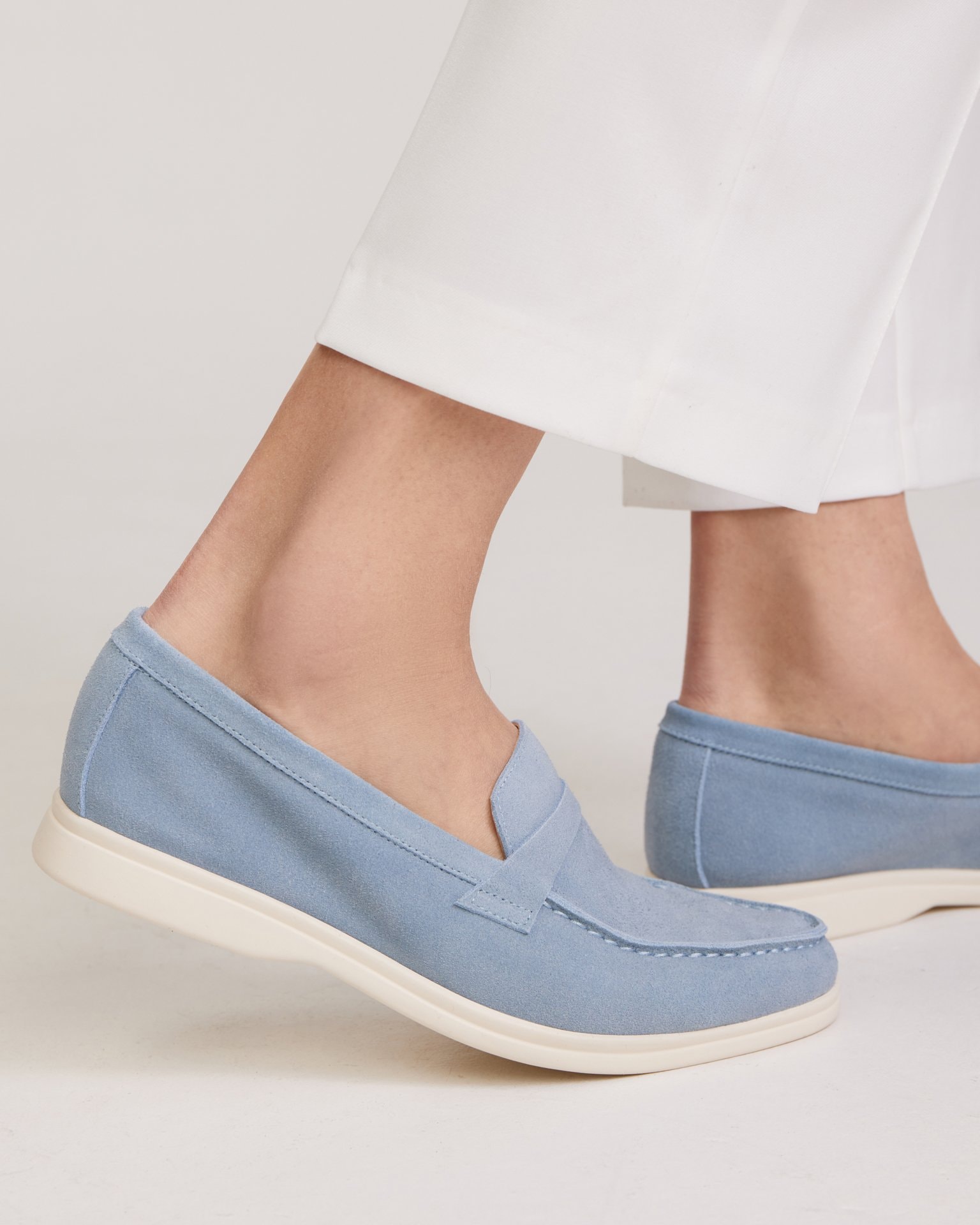 Blue loafers, Sky Blue — photo 8