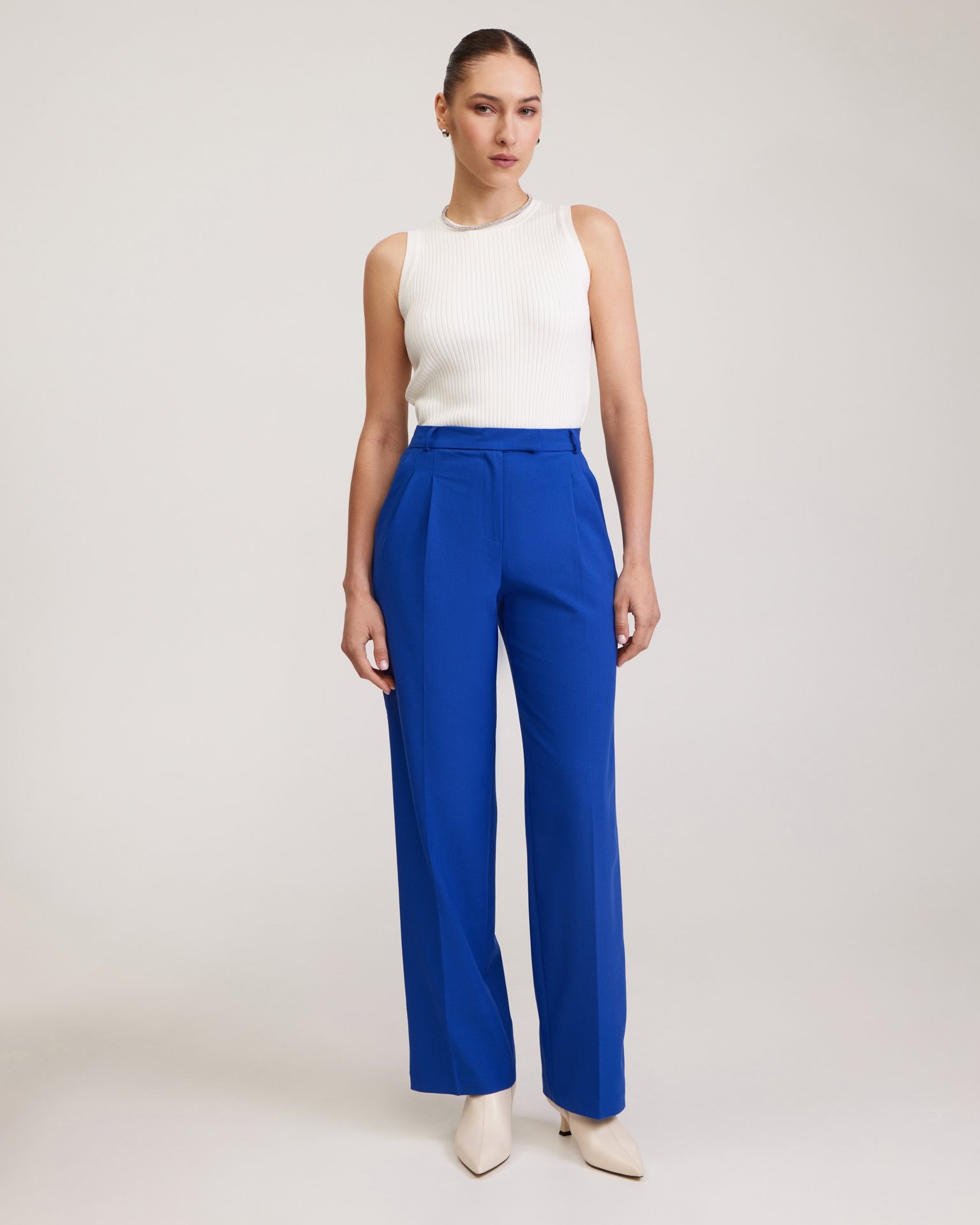 Trousers in electric blue, Blue — photo 4