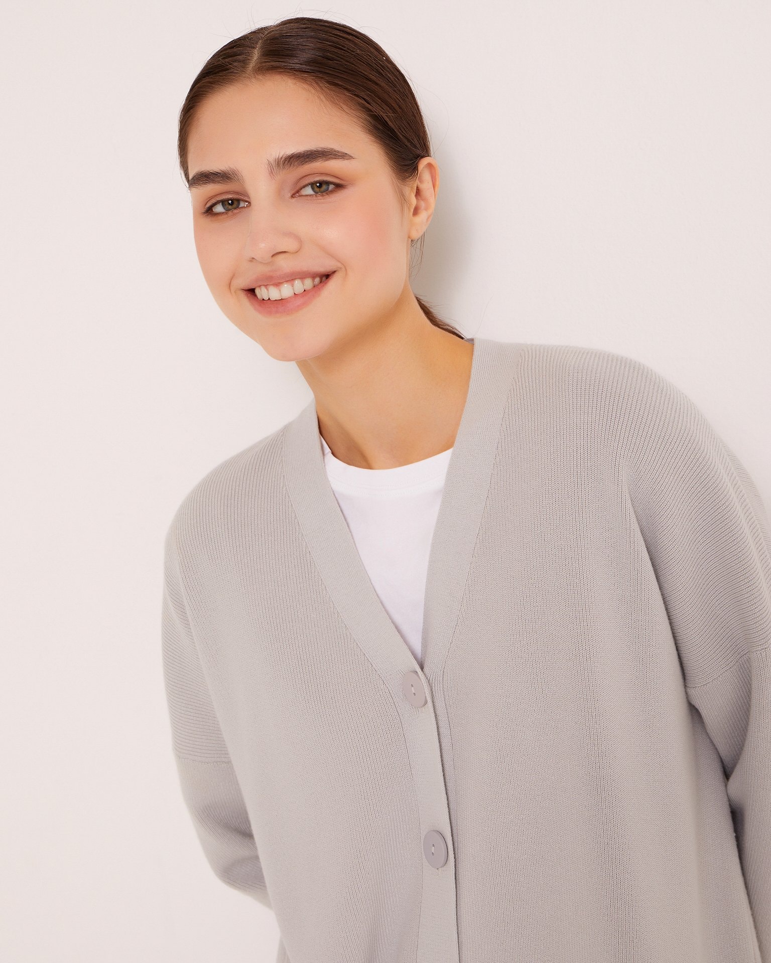 A set with a cardigan, Grey — photo 5