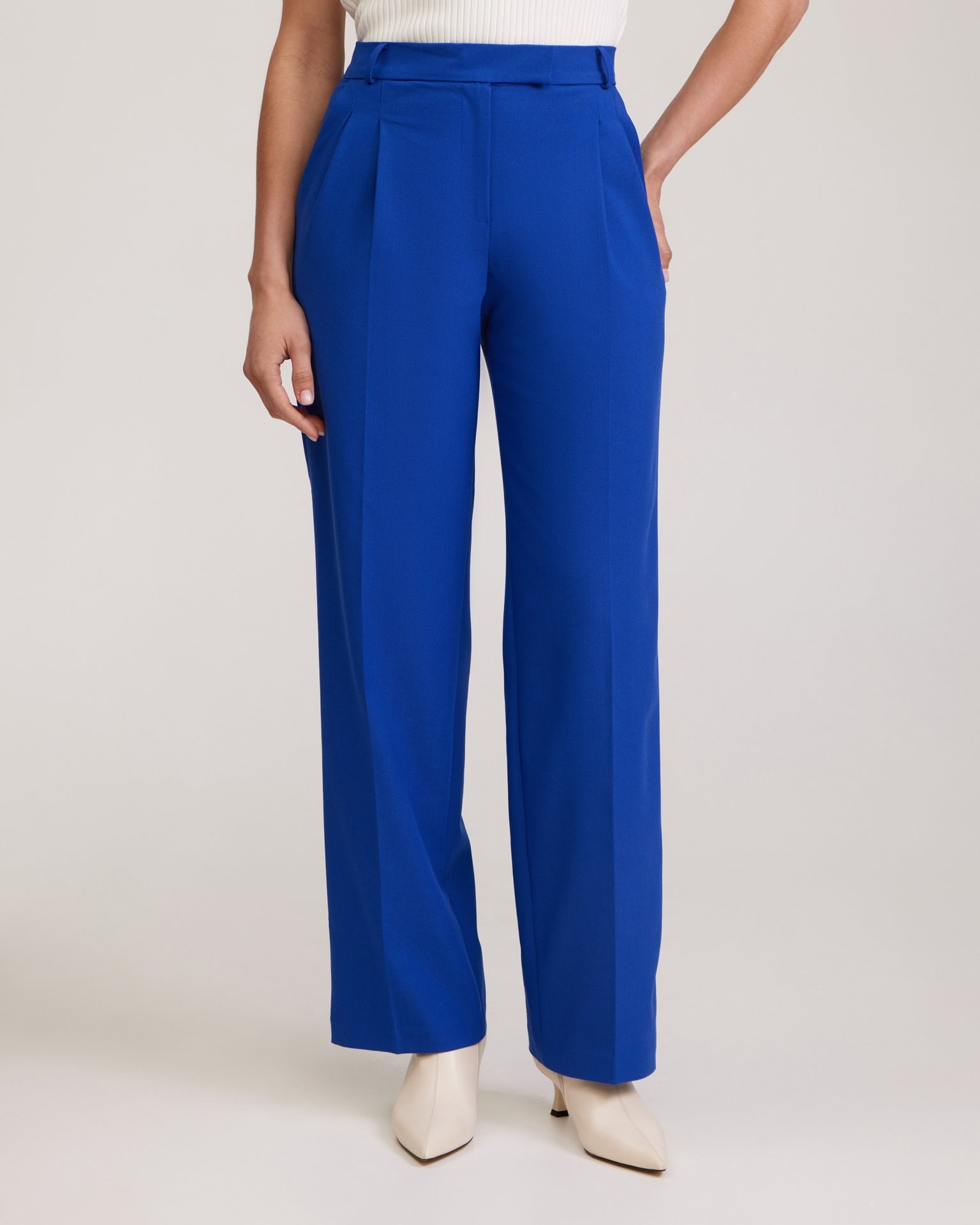 Trousers in electric blue, Blue — photo 6