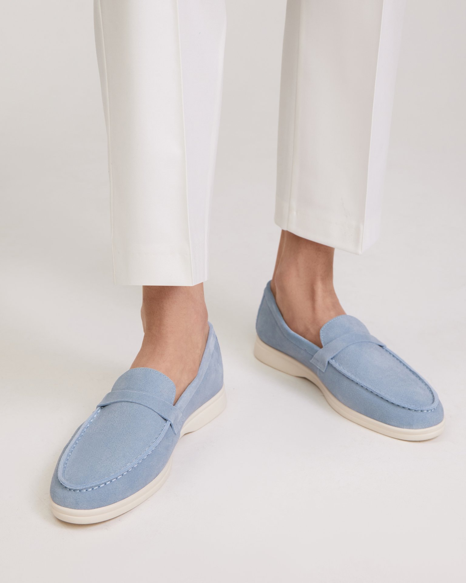 Blue loafers, Sky Blue — photo 5