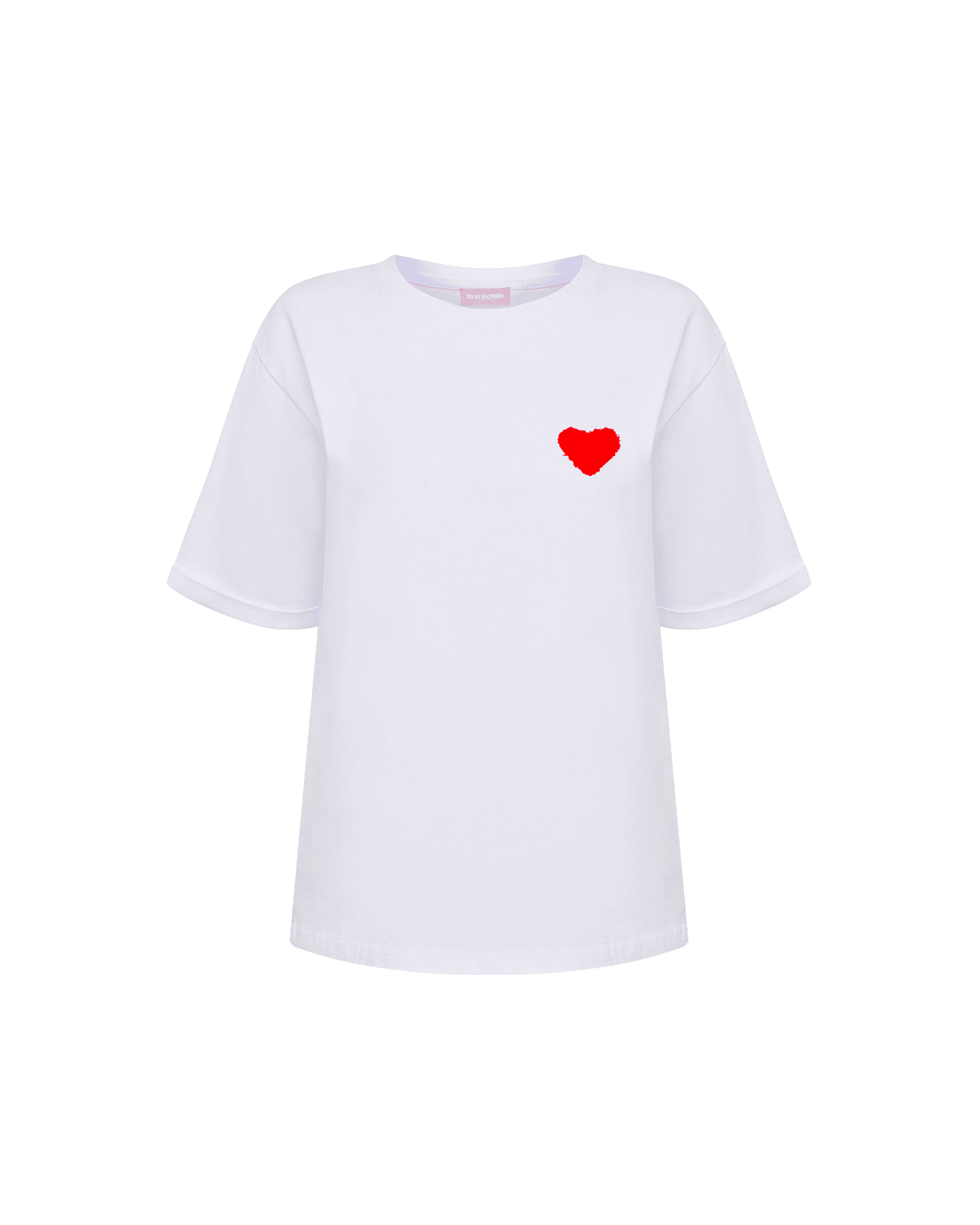 White t-shirt with embroidery, White