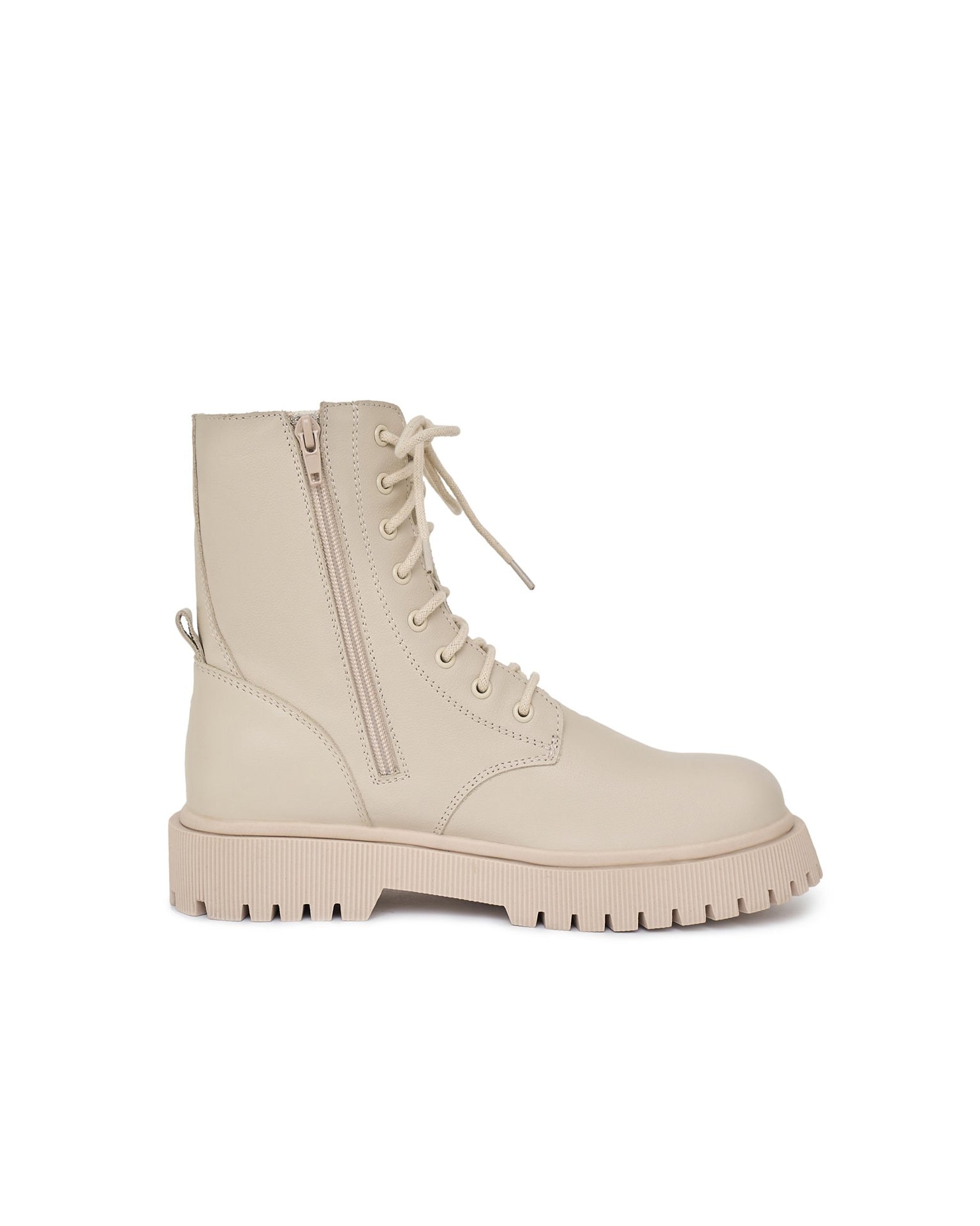 Lace-up boots, Milky — photo 3