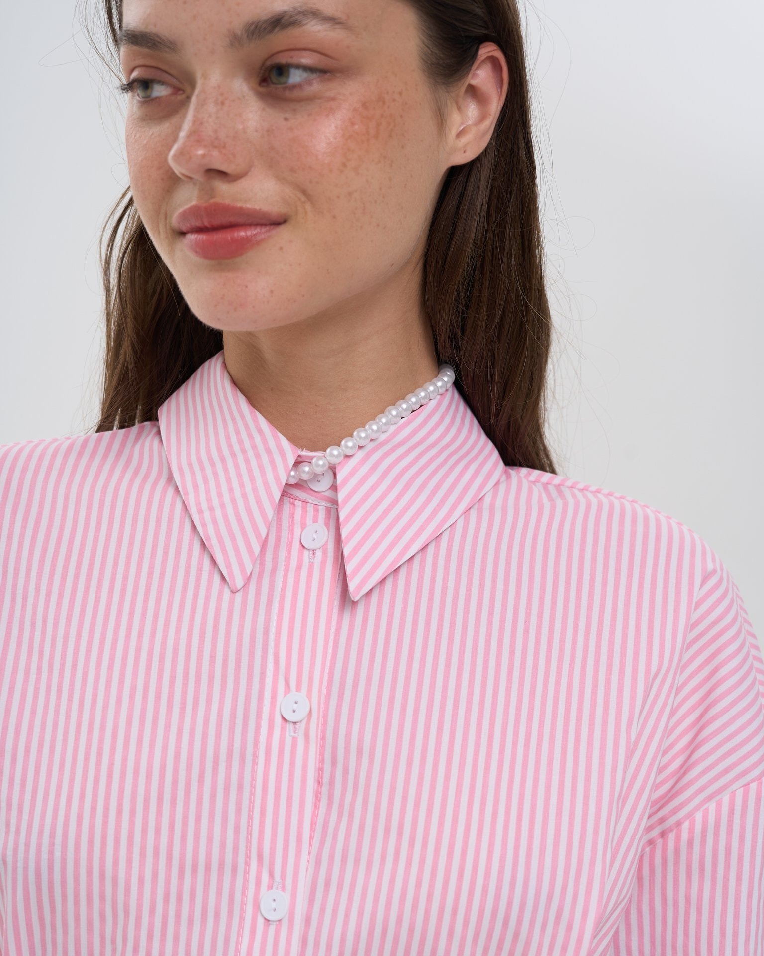 Shirt Dress, Pink — photo 7