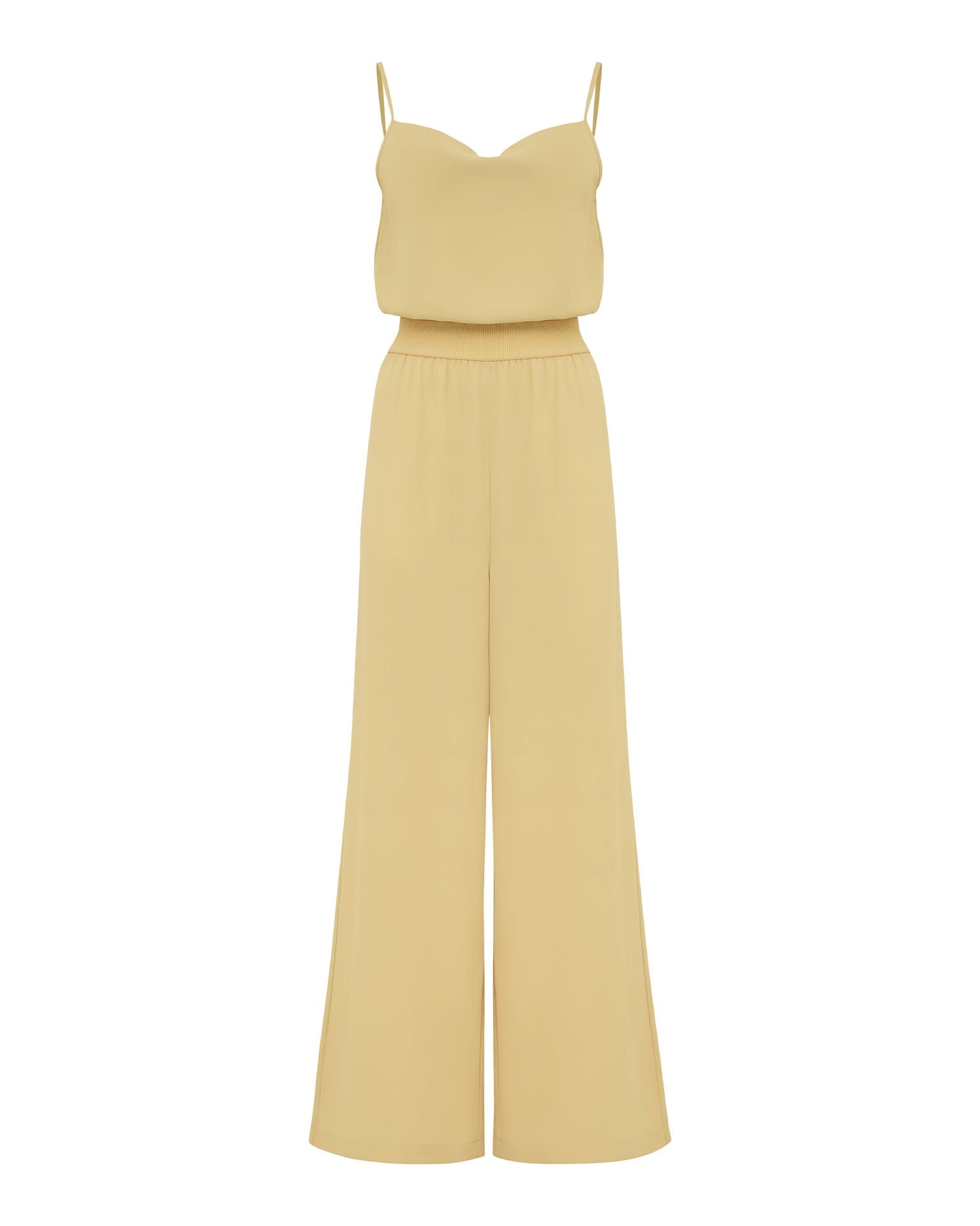 Jumpsuit with palazzo trousers, Olive — photo 6