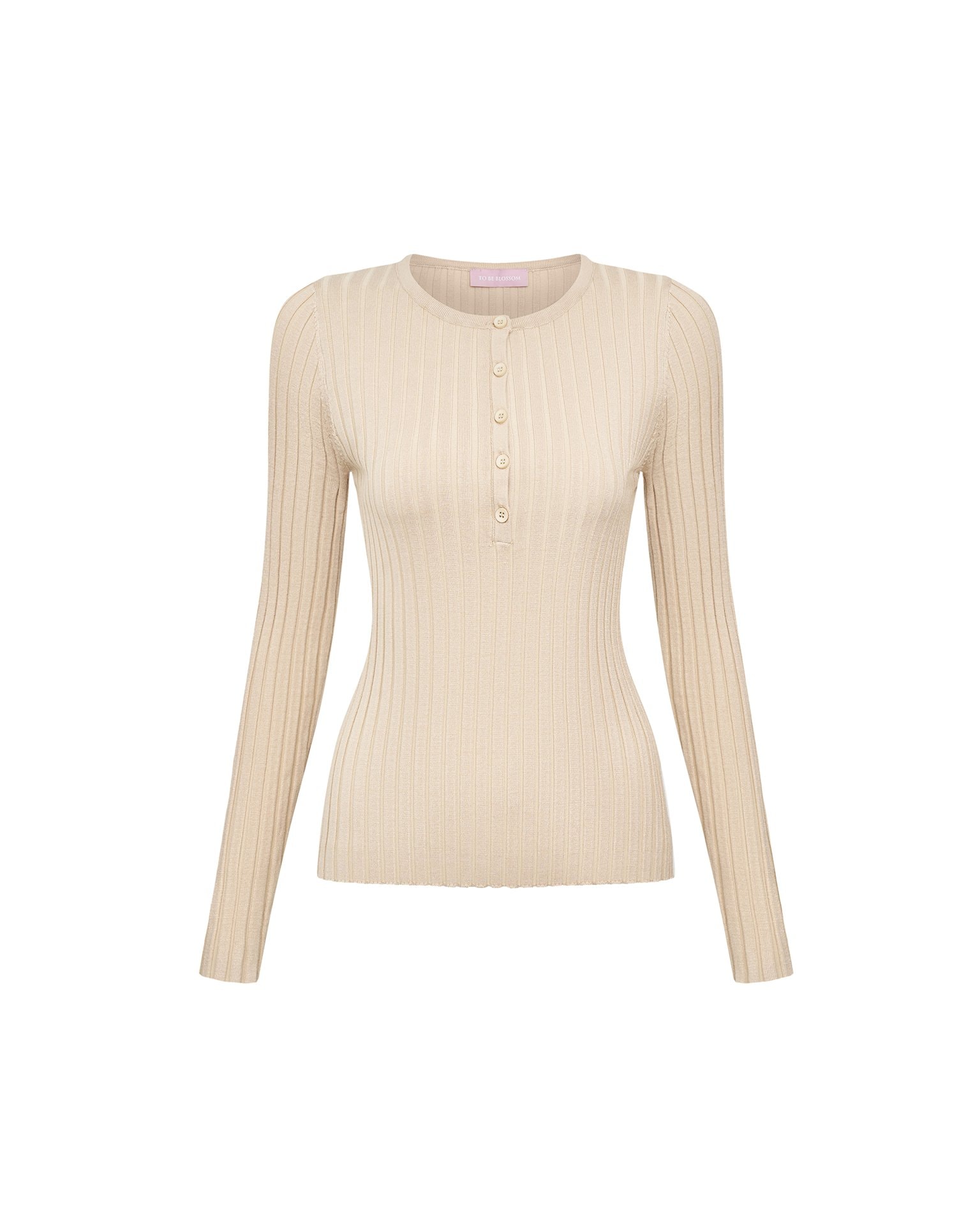 Viscose Jumper, Beige — photo 6