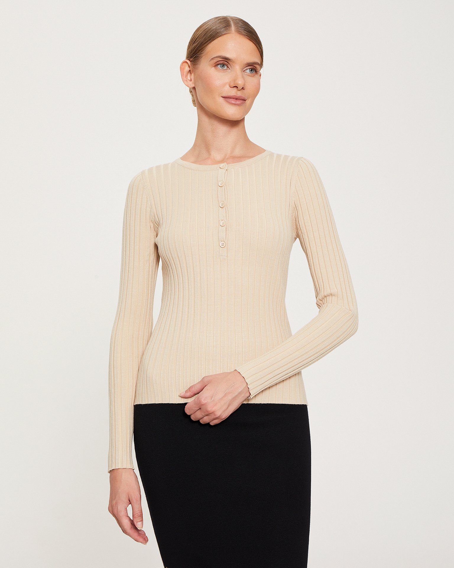 Viscose Jumper, Beige