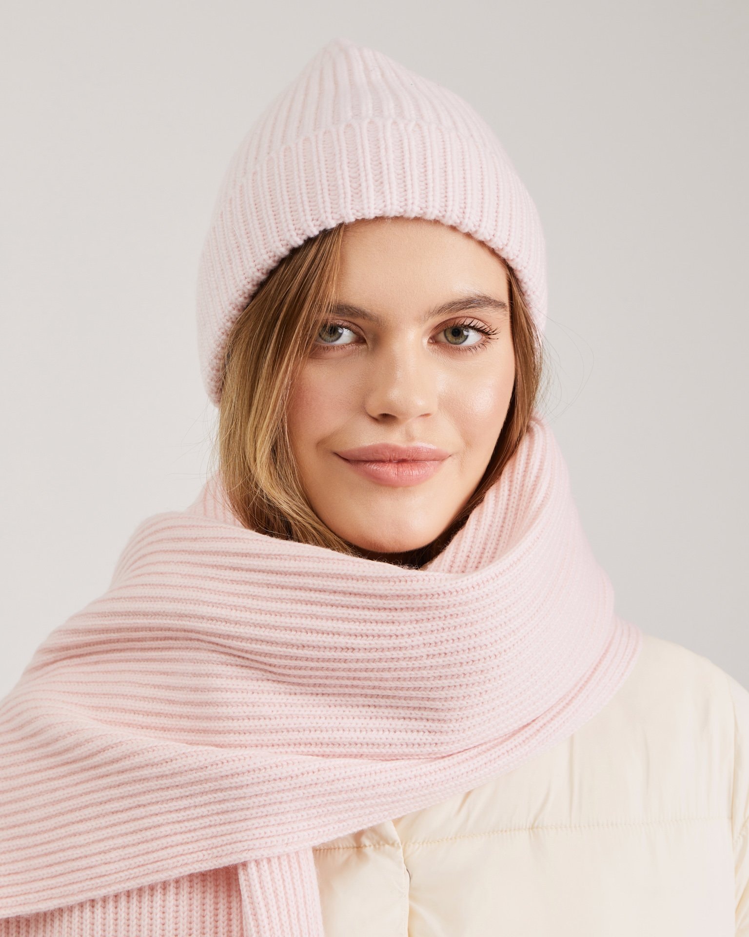 Wide scarf, Pink — photo 2