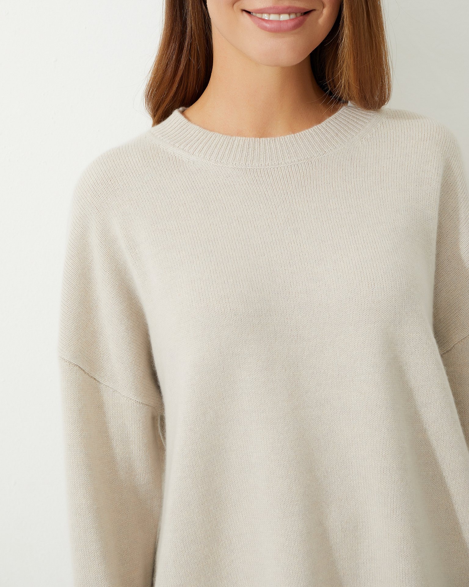 Oversize jumper, Beige — photo 6