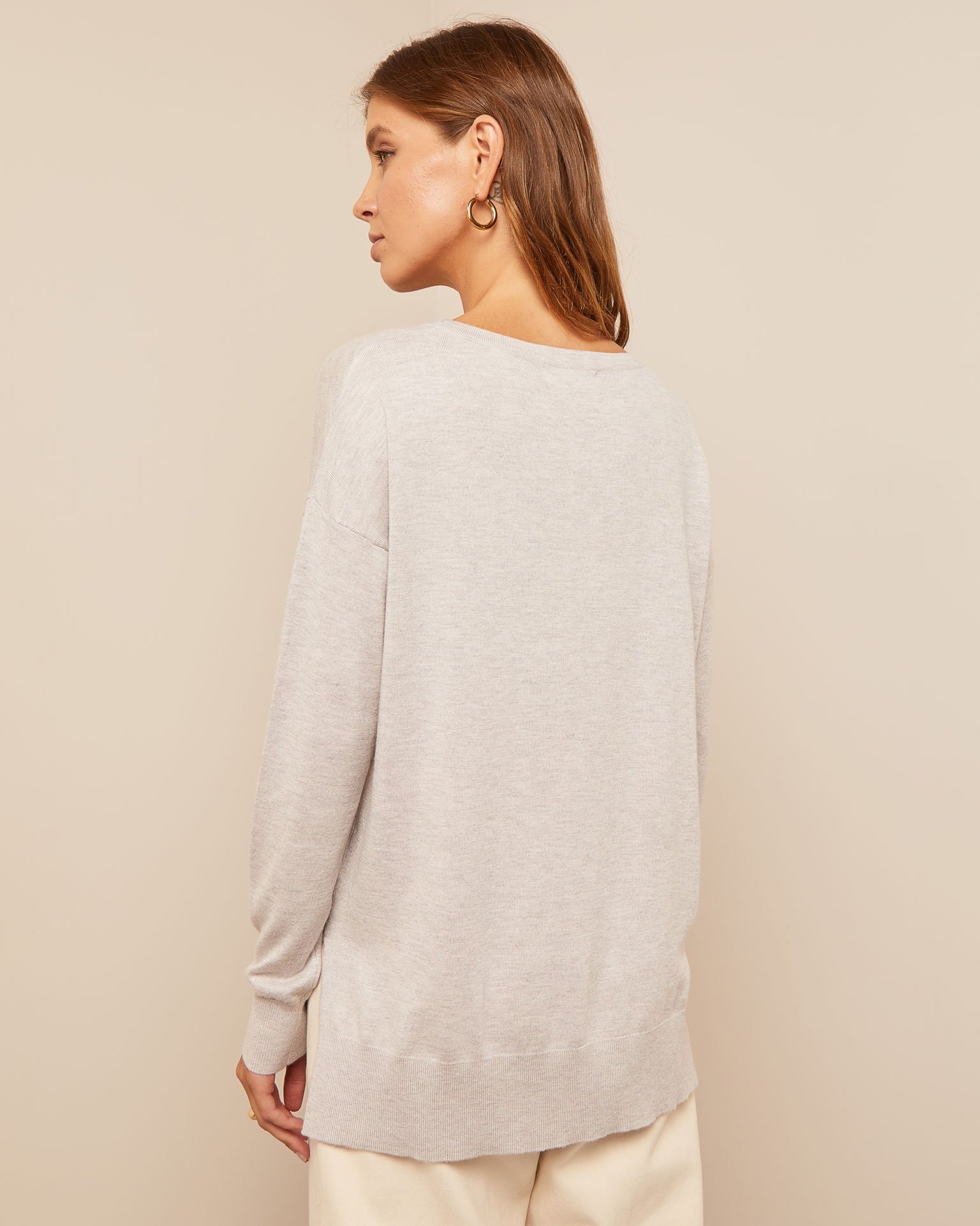 Fine-knit jumper, Grey — photo 3