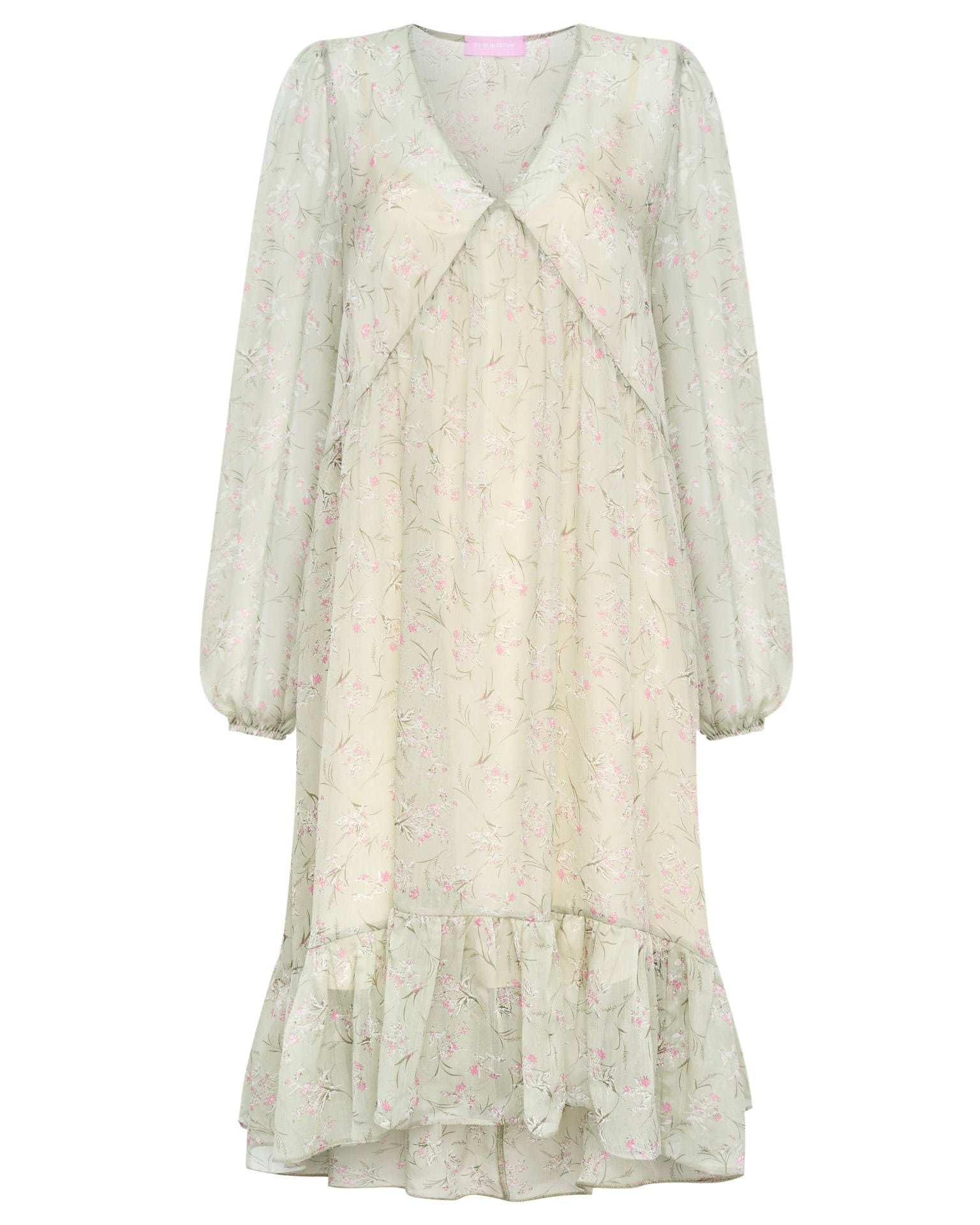 Chiffon dress, Green — photo 7