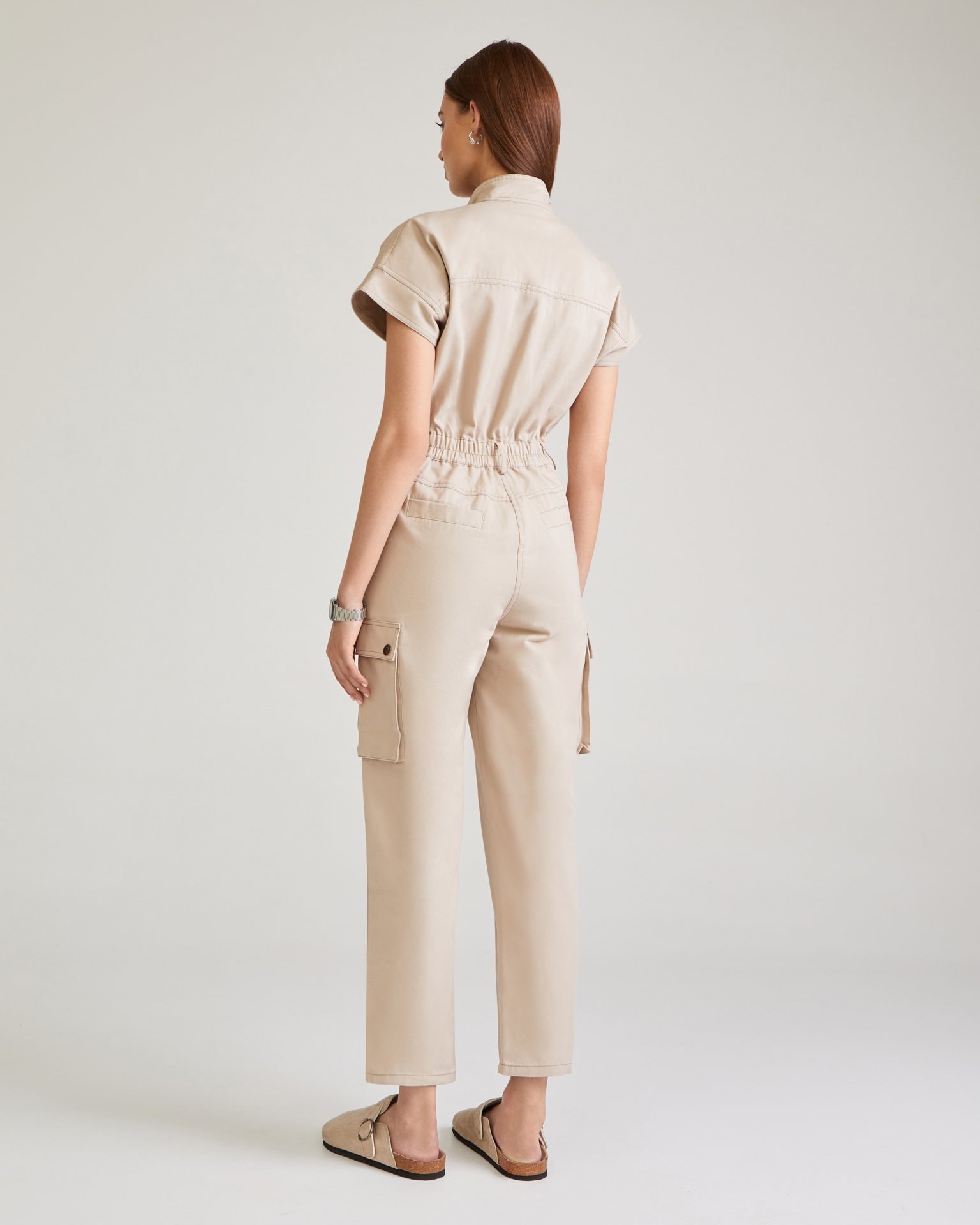 Beige jumpsuit, Beige — photo 3