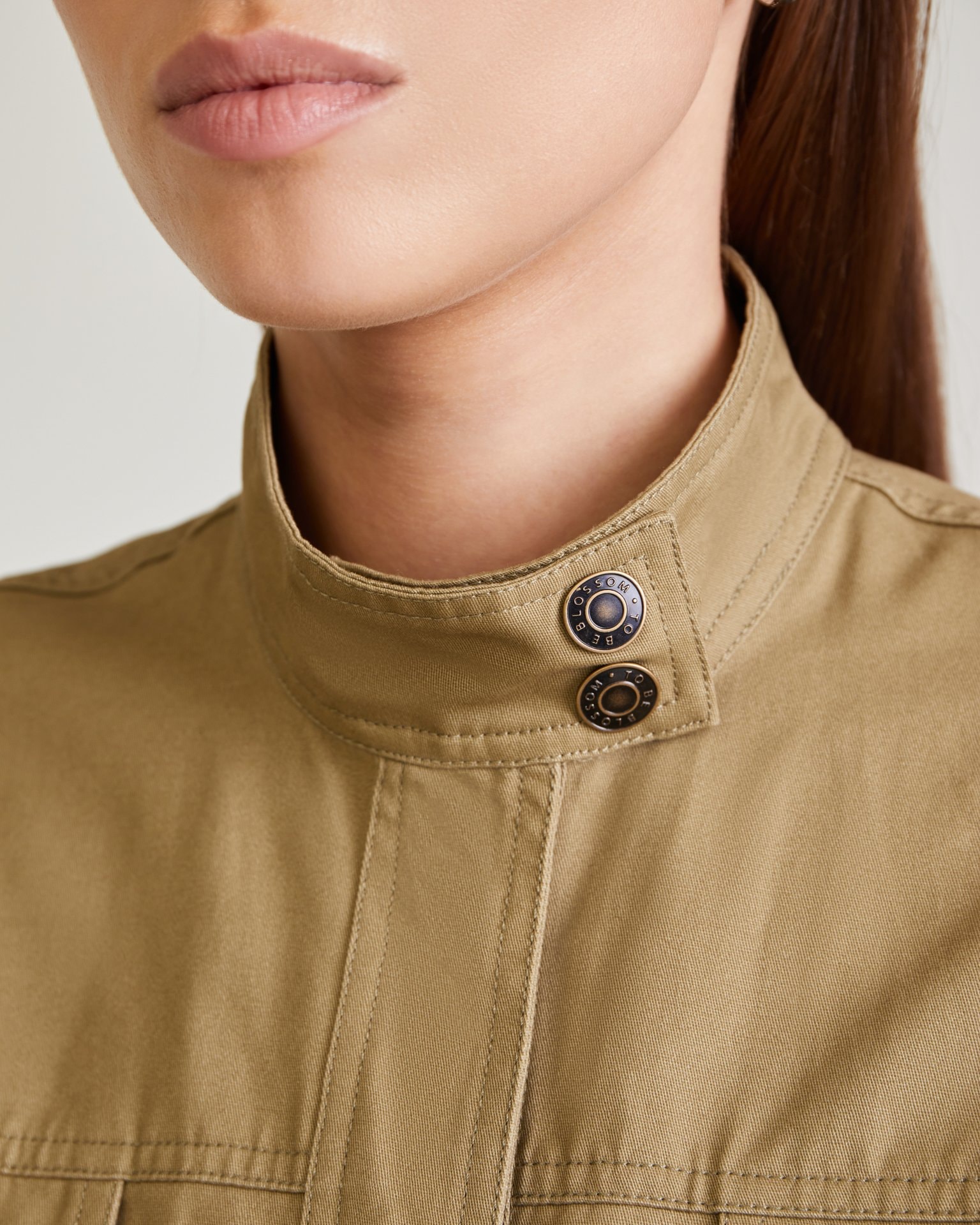 Fitted jumpsuit, Khaki — photo 8
