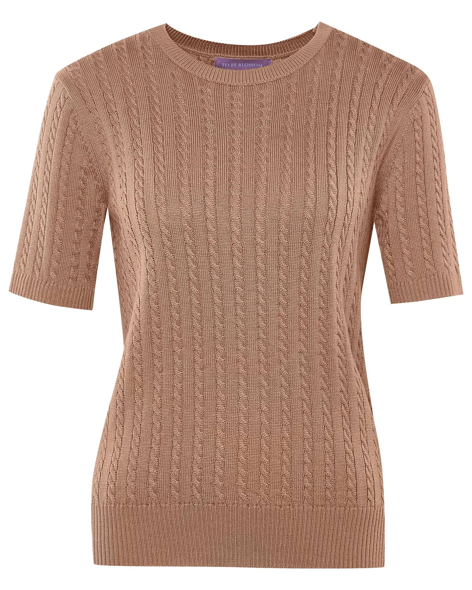 Cable knit jumper, Beige — photo 6