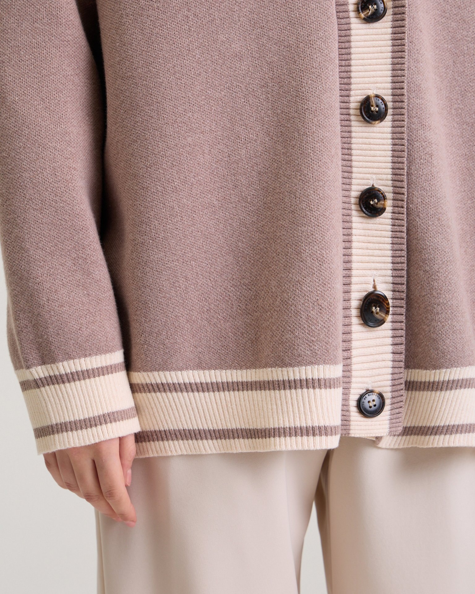 Cotton cardigan, Brown — photo 10