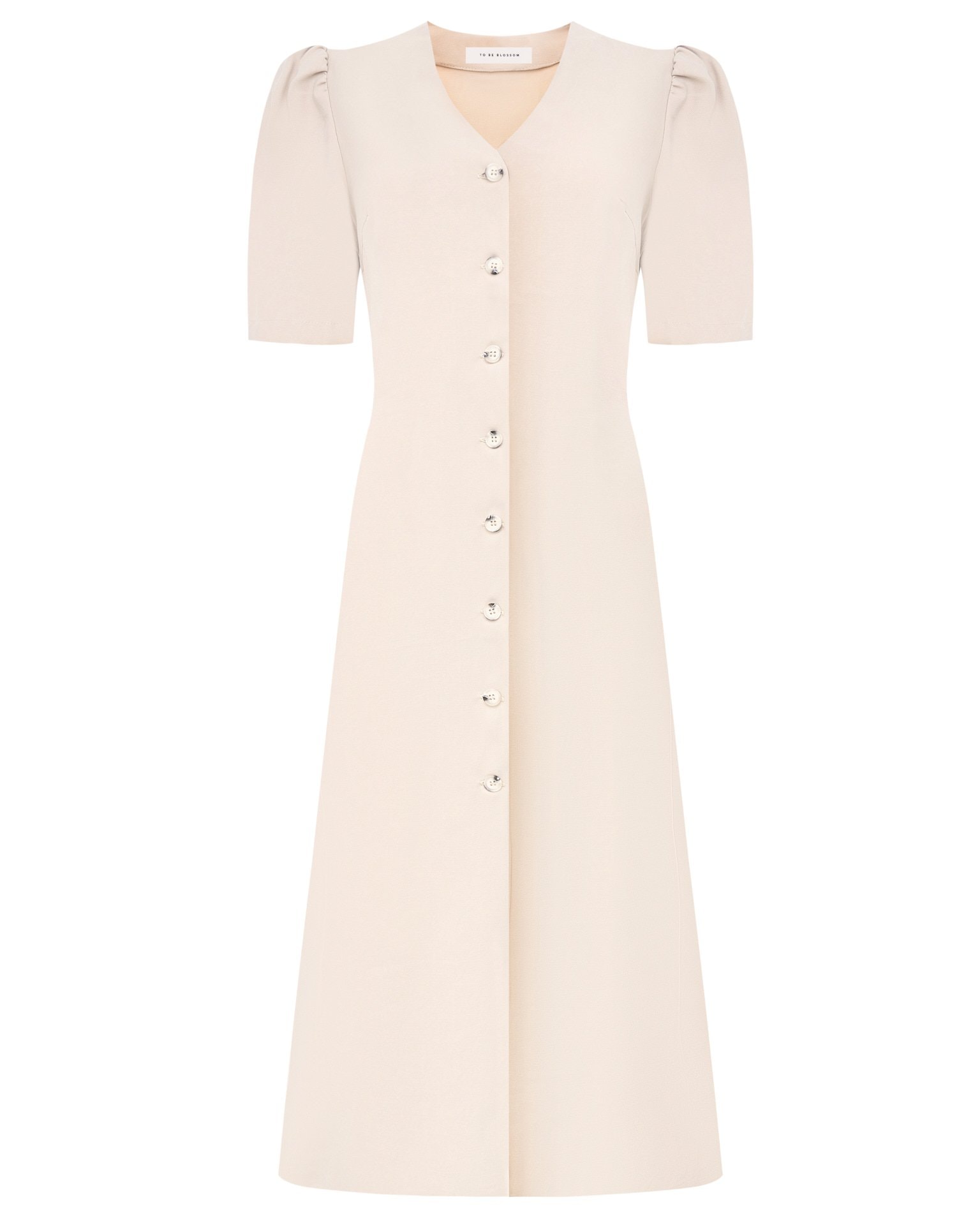 Cream-coloured dress, Beige — photo 6