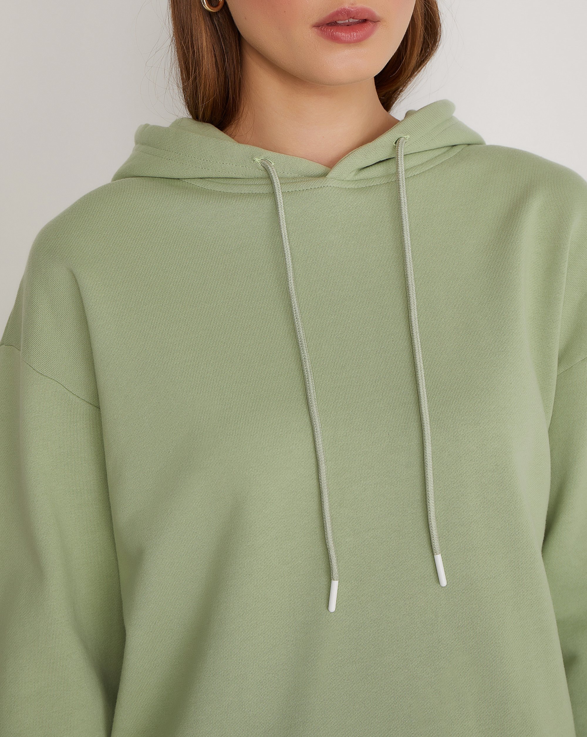 Voluminous hoodie, Green — photo 5