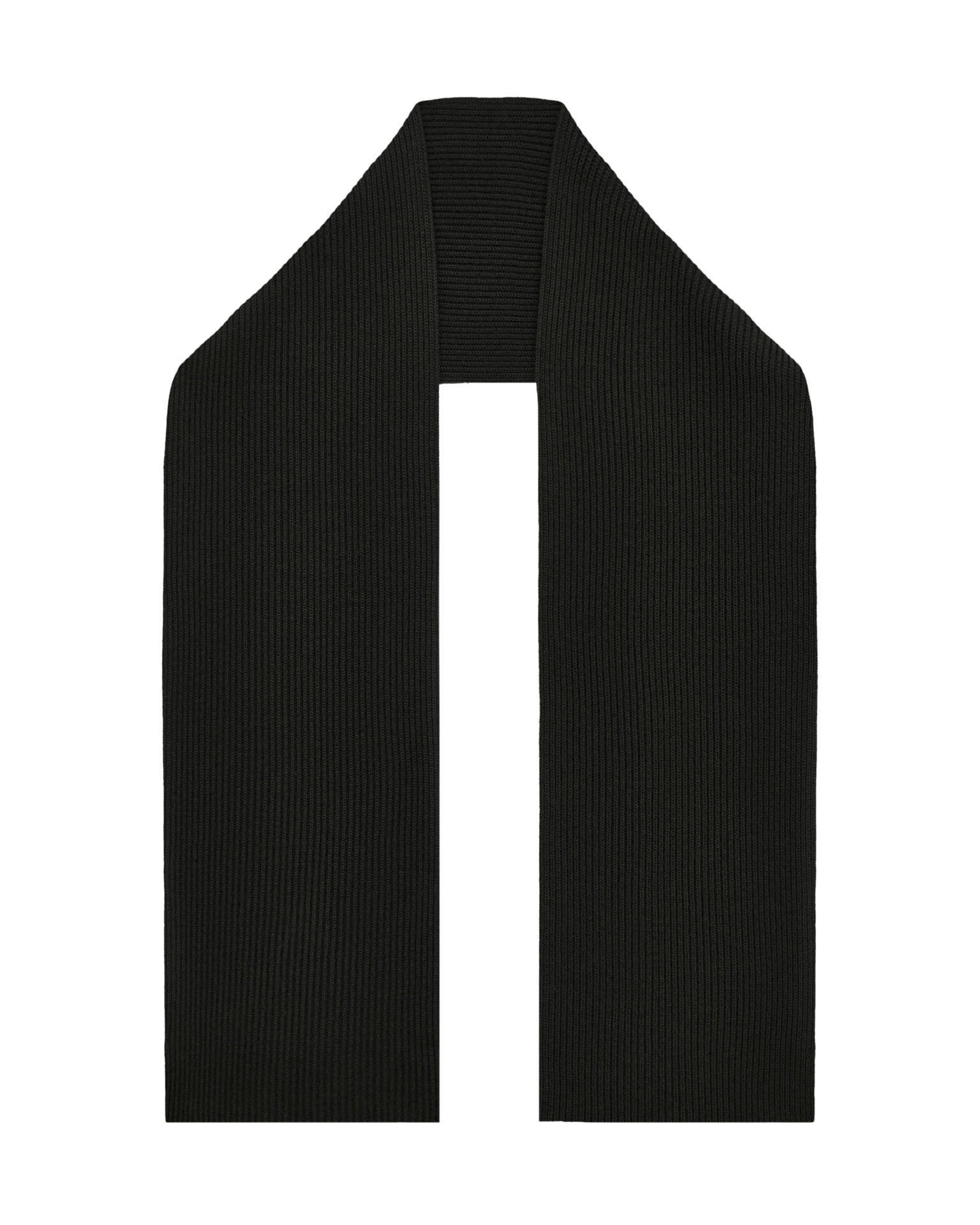 Wide scarf, Black — photo 5