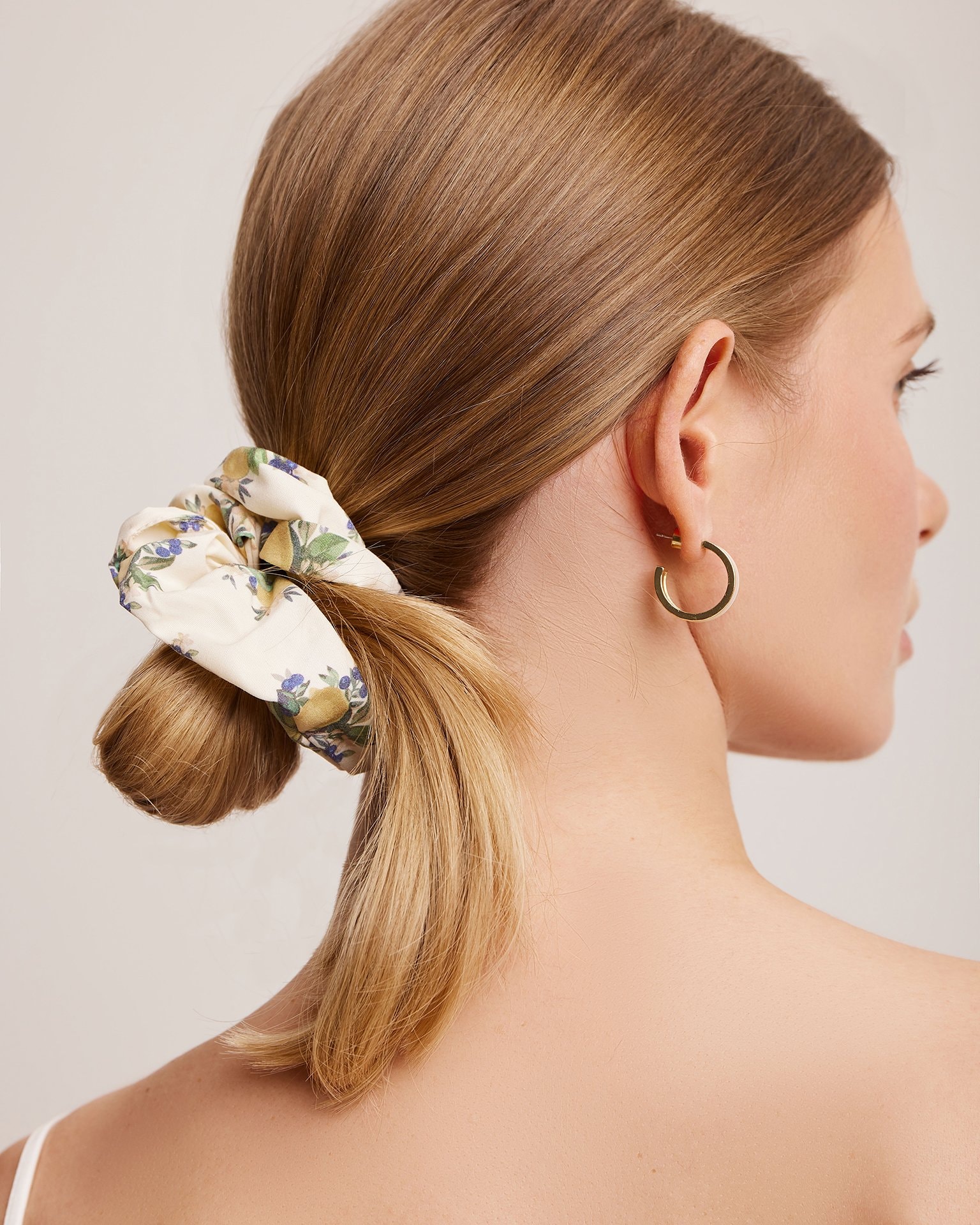 Lemon hair tie, Light Beige — photo 2