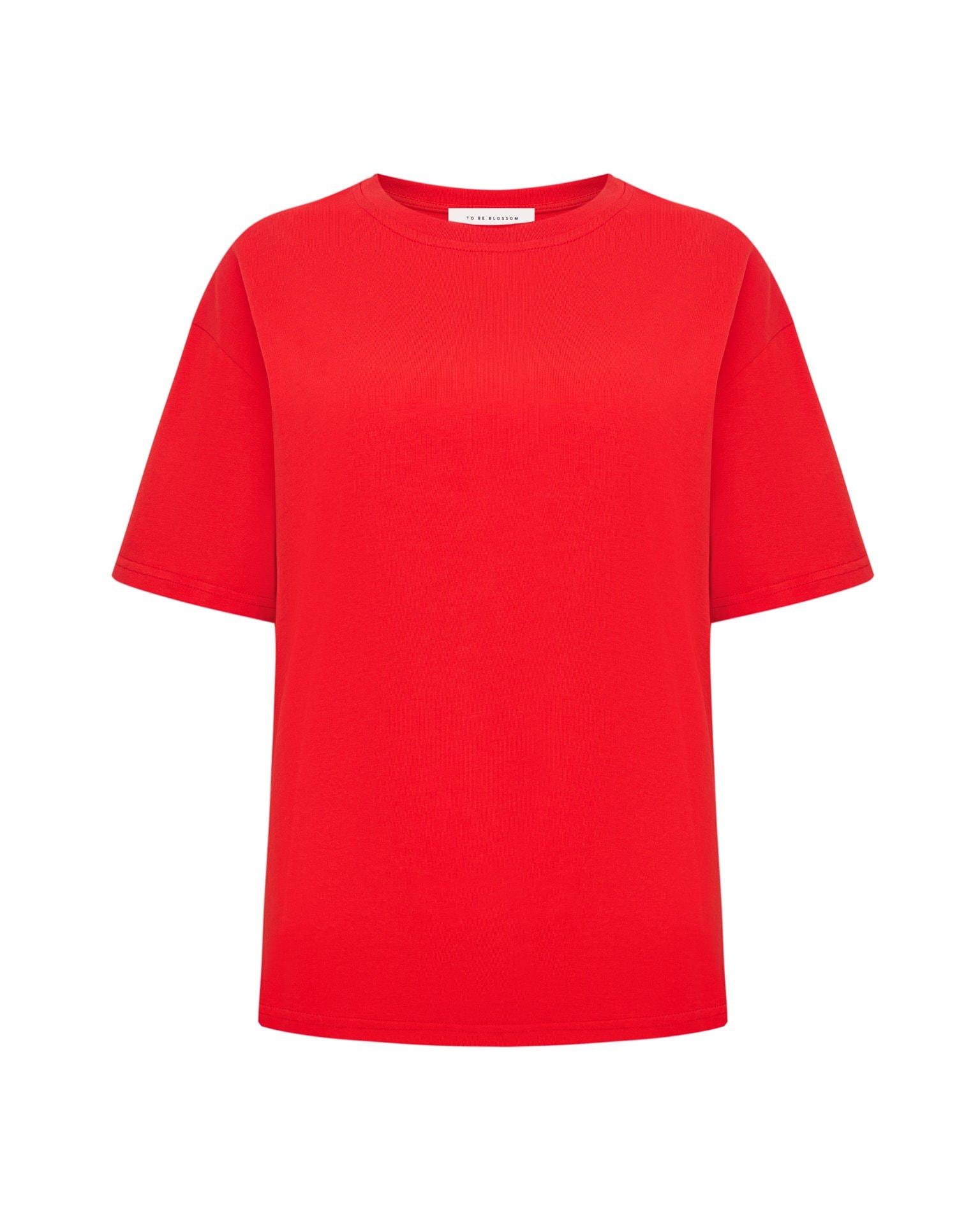 Basic red T-shirt, Red — photo 6