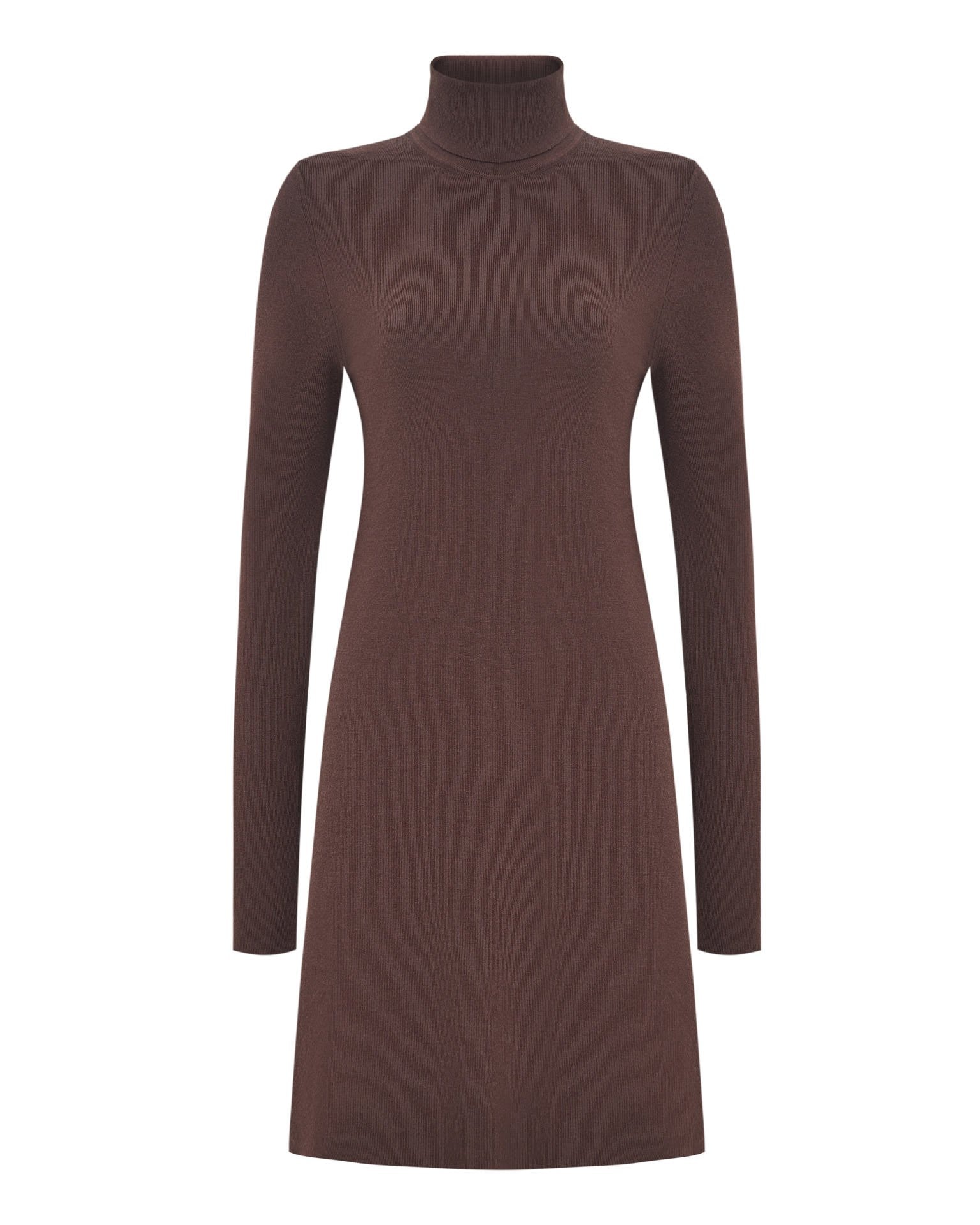 Essential Knit Dress, Brown — photo 9