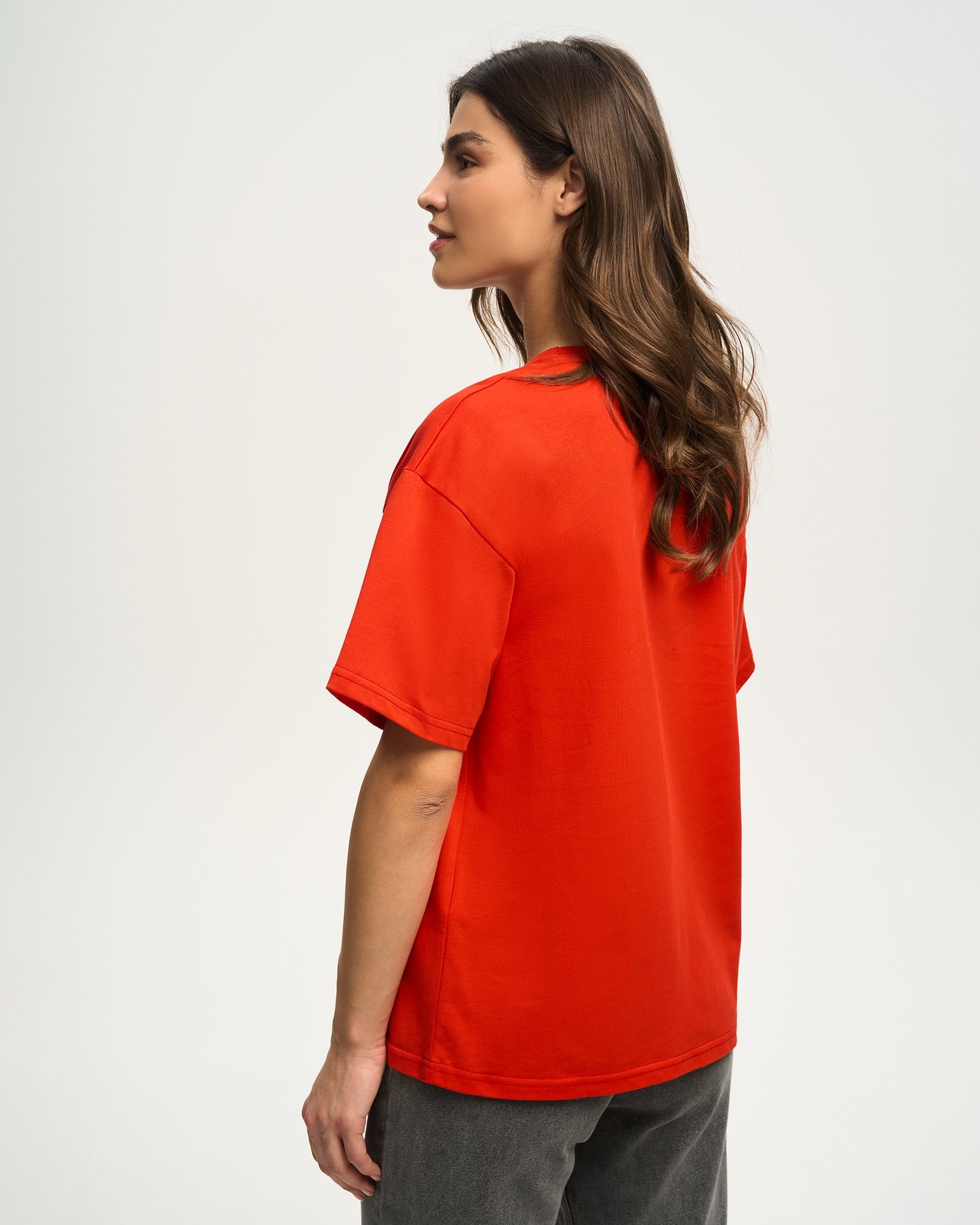 Basic red T-shirt, Red — photo 3